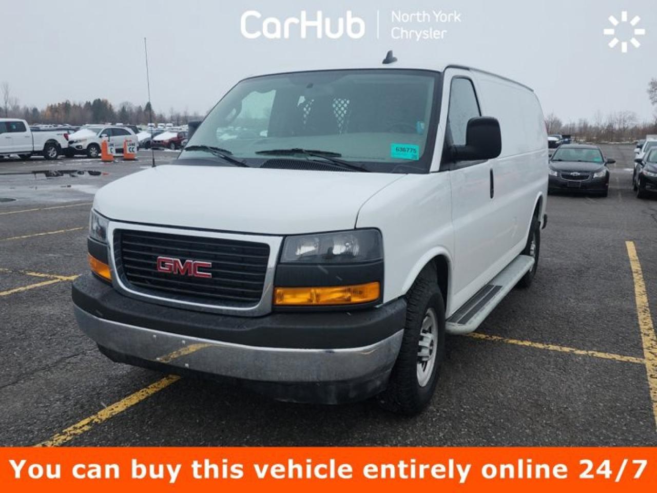 This GMC Savana Cargo Van boasts a Gas V6 4.3L/ engine powering this Automatic transmission. ENGINE, 4.3L V6 with Direct Injection and Variable Valve Timing, includes aluminum block construction (276 hp [206 kW] @ 5200 rpm, 298 lb-ft of torque [404 Nm] @ 3900 rpm) (STD), Wipers, front intermittent wet-arm with pulse washers, Windows, power (Included with (ZQ2) Convenience Package.).

 

This GMC Savana Cargo Van Comes Equipped with These Options 
Warning tones, headlamp on and key-in-ignition, Visors, driver and front passenger, vinyl, Tow/haul mode selector, instrument panel-mounted, Tire Pressure Monitoring System, Theft-deterrent system, vehicle, PASS-Key III, Suspension, rear hypoid drive axle with multi-leaf springs.

 

Drive Happy with CarHub
*** All-inclusive, upfront prices -- no haggling, negotiations, pressure, or games

*** Purchase or lease a vehicle and receive a $1000 CarHub Rewards card for service.

*** Purchase this vehicle fully online on CarHub websites

 

Transparency Statement
Online prices and payments are for finance purchases -- please note there is a $850 finance/lease fee. Cash purchases for used vehicles have a $2,350 surcharge (the finance price + $2,350), however cash purchases for new vehicles only have tax and licensing extra -- no surcharge. NEW vehicles priced at over $100,000 including add-ons or accessories are subject to the additional federal luxury tax. While every effort is taken to avoid errors, technical or human error can occur, so please confirm vehicle features, options, materials, and other specs with your CarHub representative. This can easily be done by calling us or by visiting us at the dealership. CarHub used vehicles come standard with 1 key. If we receive more than one key from the previous owner, we include them with the vehicle. Additional keys may be purchased at the time of sale. Ask your Product Advisor for more details. Payments are only estimates derived from a standard term/rate on approved credit. Terms, rates and payments may vary. Prices, rates and payments are subject to change without notice. Please see our website for more details.