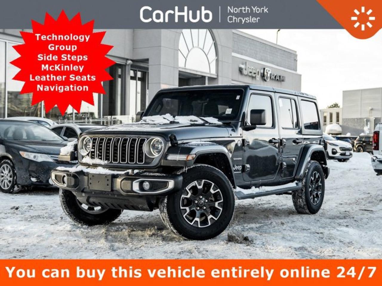 2024 Jeep Wrangler Sahara 4 Door 4x4 Technology Group Side Steps McKinley Leather Seats Photo0