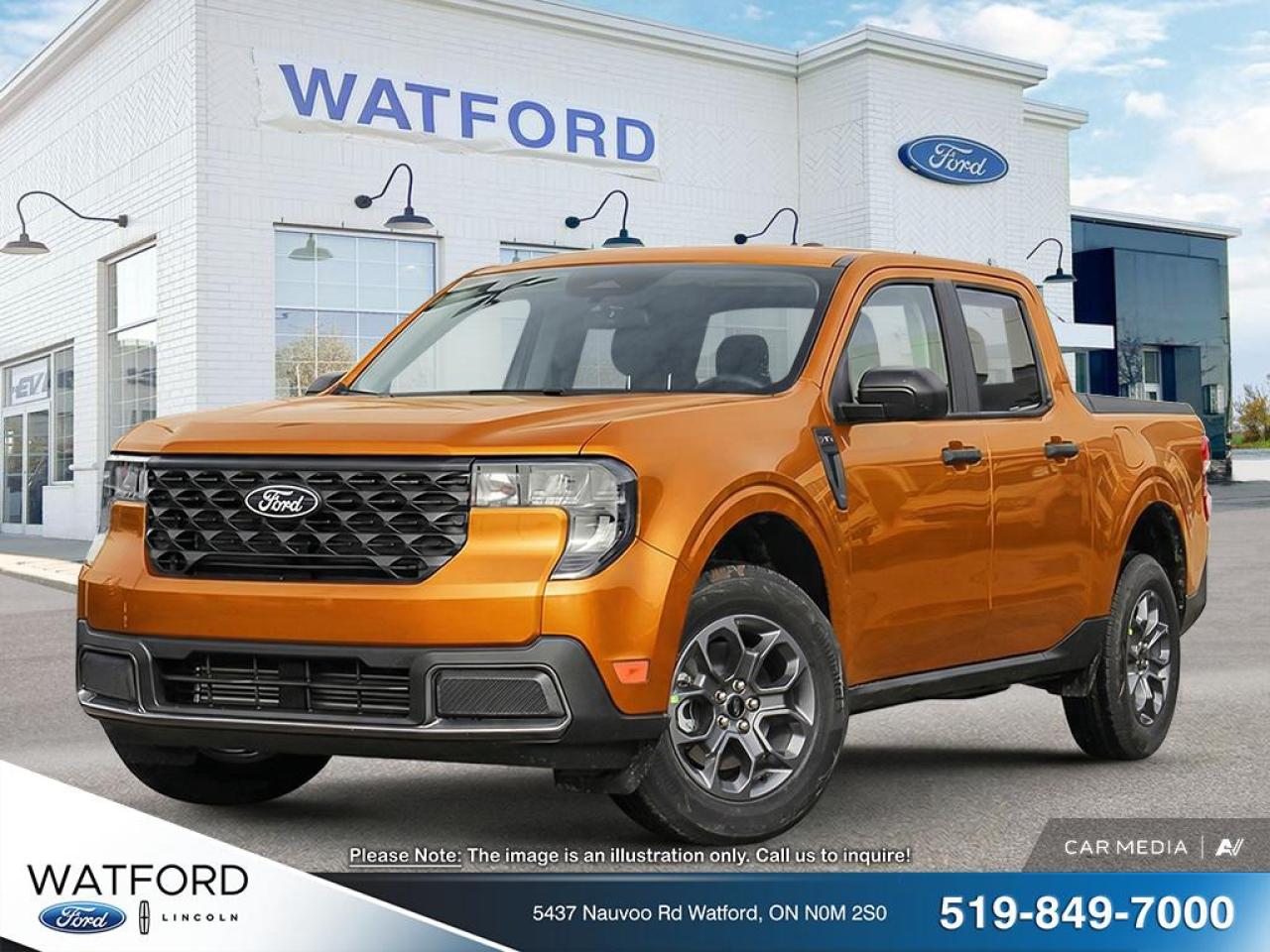 Meet the brand new 2026 Ford Maverick XLT at Watford Ford in Watford, finished in a bold Orange that stands out in all the right ways. This compact truck is built for real life in Canada, with an easy-to-drive size, an automatic transmission for smooth daily use, and the versatility to handle workdays and weekends with confidence.

The 2026 Ford Maverick XLT is a smart choice if you want truck capability without the bulk. Its simple to park, easy to live with, and ready for everything from hardware runs to road trips. As a new vehicle at Watford Ford, it offers that fresh-from-the-factory feel, clean presentation, and the peace of mind that comes with being the first owner.

TRUCK FEATURES  
»» Compact truck size, city-friendly driving  
»» Pickup bed for flexible hauling  
»» Automatic transmission for easy towing control  
»» Built for daily work and play  

ADVANCED SAFETY FEATURES  
»» Designed for confident, stable daily driving  
»» Built with modern occupant protection focus  
»» Clear sightlines help with urban manoeuvres  
»» Truck stance supports predictable road handling  

PERFORMANCE AND EFFICIENCY  
»» Automatic transmission delivers smooth power delivery  
»» Tuned for practical everyday drivability  
»» Compact footprint helps reduce driving stress  
»» Built for balanced commuting and hauling  

COMFORT AND CONVENIENCE  
»» Practical cabin layout, easy to use  
»» Good outward visibility for daily errands  
»» Easy entry and exit height  
»» Controls placed for quick reach  

TECHNONOLGY AND CONNECTIVITY  
»» Modern in-cabin layout for daily use  
»» Clear, driver-focused information display area  
»» Simple controls for common functions  
»» Designed for straightforward, low-distraction operation  

CARGO SPACE  
»» Pickup bed supports bulky item hauling  
»» Cabin space for everyday gear storage  
»» Flexible room for work or weekend needs  
»» Easy loading height for many items  

WHAT OTHER OWNERS LIKE  
»» Manageable size with real truck utility  
»» Easy driving feel in city traffic  
»» Useful bed space for home projects  
»» Comfortable ride for daily commuting  

WARRANTY  
--> Legal warranty only;  
--> Use warranty;  
--> Reasonable lifetime warranty;  
--> Warranty against hidden defects.  

This 2026 Ford Maverick XLTs VIN is: 3FTTW8J3XTRA10851.<p> finished in a bold Orange that stands out in all the right ways. This compact truck is built for real life in Canada</p>
<p> and the versatility to handle workdays and weekends with confidence.

The 2026 Ford Maverick XLT is a smart choice if you want truck capability without the bulk. Its simple to park</p>
<p> and the peace of mind that comes with being the first owner.

TRUCK FEATURES  
»» Compact truck size</p>
<p> city-friendly driving  
»» Pickup bed for flexible hauling  
»» Automatic transmission for easy towing control  
»» Built for daily work and play  

ADVANCED SAFETY FEATURES  
»» Designed for confident</p>
<p> stable daily driving  
»» Built with modern occupant protection focus  
»» Clear sightlines help with urban manoeuvres  
»» Truck stance supports predictable road handling  

PERFORMANCE AND EFFICIENCY  
»» Automatic transmission delivers smooth power delivery  
»» Tuned for practical everyday drivability  
»» Compact footprint helps reduce driving stress  
»» Built for balanced commuting and hauling  

COMFORT AND CONVENIENCE  
»» Practical cabin layout</p>
<p> easy to use  
»» Good outward visibility for daily errands  
»» Easy entry and exit height  
»» Controls placed for quick reach  

TECHNONOLGY AND CONNECTIVITY  
»» Modern in-cabin layout for daily use  
»» Clear</p>
<p> driver-focused information display area  
»» Simple controls for common functions  
»» Designed for straightforward</p>
<p> low-distraction operation  

CARGO SPACE  
»» Pickup bed supports bulky item hauling  
»» Cabin space for everyday gear storage  
»» Flexible room for work or weekend needs  
»» Easy loading height for many items  

WHAT OTHER OWNERS LIKE  
»» Manageable size with real truck utility  
»» Easy driving feel in city traffic  
»» Useful bed space for home projects  
»» Comfortable ride for daily commuting  

WARRANTY  
--> Legal warranty only;  
--> Use warranty;  
--> Reasonable lifetime warranty;  
--> Warranty against hidden defects.  

This 2026 Ford Maverick XLTs VIN is: 3FTTW8J3XTRA10851.</p>