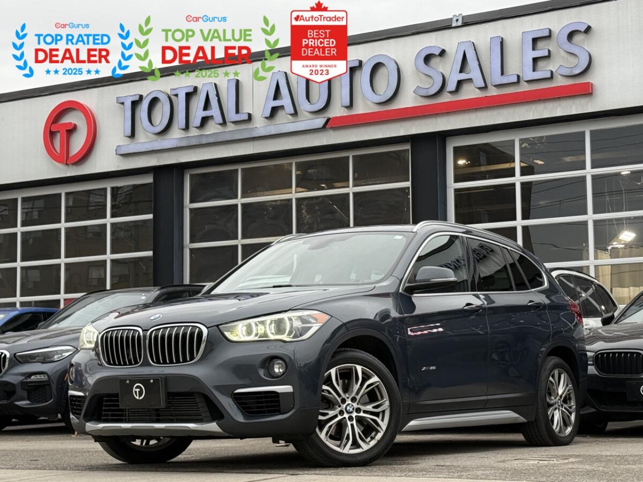 ** JUST ARRIVED! DONT MISS OUT ON THIS ONE!! ** <br/> ** DIRECT FROM BMW! SERVICED FROM BMW! NO ACCIDENTS! CLEAN TITLE! CARFAX VERIFIED! ** <br/> ** RATES AS LOW AS 6.99 OAC ** <br/> <br/> <br/> ===>> WE FINANCE ALL CREDIT TYPES! NEW TO THE COUNTRY?! NO PROBLEM! BAD CREDIT?! NO PROBLEM! <br/> ===>> YOU CAN APPLY ONLINE ON OUR WEBSITE OR IN PERSON! <br/> <br/> <br/> **GORGEOUS GREY EXTERIOR ON PREMIUM BLACK LEATHER INTERIOR! COMES LOADED WITH PANORAMIC GLASS ROOF, HEAD UP DISPLAY, HEATED FRONT SEATS, BACK UP CAMERA WITH PARKING ASSIST, NAVIGATION, AMBIENT INTERIOR LIGHTING, POWER ADJUSTABLE SEATS WITH LEG EXTENSION, KEYLESS GO, & MUCH MUCH MORE!! ** <br/> <br/> <br/> >>>> FOLLOW US ON INSTAGRAM @ <br/> TOTALAUTOSALES <br/> <br/> <br/> *** PLEASE CALL (437) 494-3945 *** <br/> OUR NEW LOCATION: <br/> 2430 FINCH AVE WEST, NORTH YORK, M9M 2E1 <br/> <br/> <br/> *** CERTIFICATION: Have your new preowned vehicle certified at TOTAL AUTO SALES! We offer a full safety inspection exceeding industry standards, including oil change and professional detailing before delivery. Vehicles are not drivable, if not certified or e-tested, a certification package is available for $995. All trade-ins are welcome. Taxes, Finance fee and licensing are extra.** <br/> <br/> <br/> ** WARRANTY. We provide extended warranties up to 48m with optional coverage up to 10,000$ per/claim with unlimited kms. ** <br/> *** PLEASE CALL (437) 494-3945 *** <br/> TOTAL AUTO SALES 2430 FINCH AVE WEST, NORTH YORK, M9M 2E1 <br/> <br/> <br/> ** To the best of our ability, we have made an effort to ensure that the information provided to you in this ad is accurate. We do not take any responsibility for any errors, omissions or typographic mistakes found on all our ads. Prices may change without notice. Please verify the accuracy of the information with our sales team. ** <br/> Standard <br/>