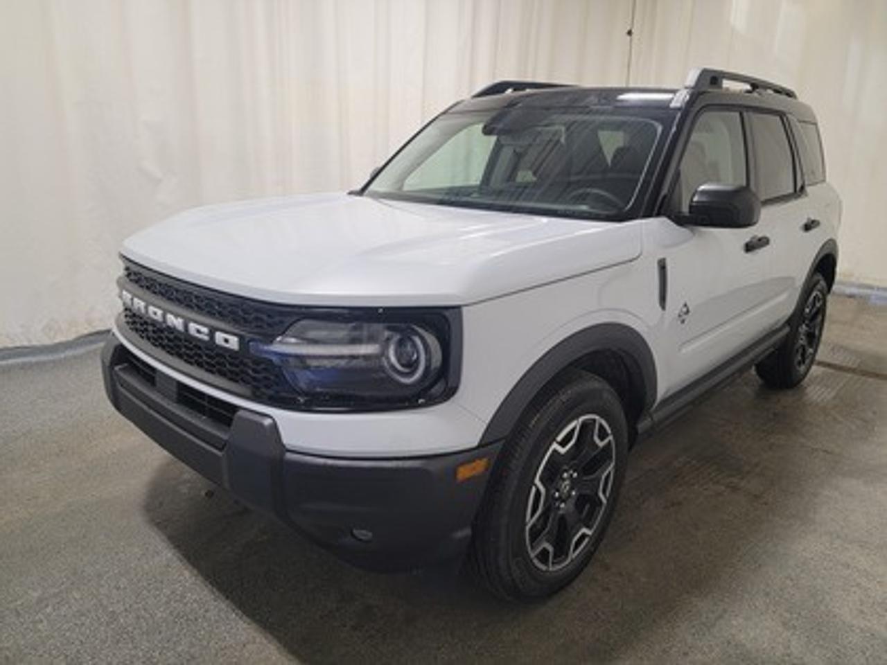 This all-new 2025 Ford Bronco Sport Outer Banks 300A shines in Space White Metallic. This 5-passenger compact SUV is powered by the 1.5L EcoBoost® engine, delivering 181 horsepower and 190 lb-ft of torque. With an 8-speed automatic transmission and Auto Start-Stop Technology, it offers a smooth yet efficient drive, ideal for city commutes or highway adventures.

This vehicle comes with the All-Weather Packageready to take on any season!
Snow, rain, mud, or sunshinethis vehicle is built for it all! The All-Weather Package adds extra protection where it matters most, with premium mud flaps to shield your paint from road debris, all-weather floor mats to protect your interior from lifes messes, and Xpel paint protection to help guard against those infuriating rock chips. Drive with confidence, knowing your investment is protected from Regina's elements.

Key Features:
Premium-Trimmed Sport Heated Front Seats
Premium-Wrapped Heated Steering Wheel
Rear Parking Sensors
Memory Drivers Seat 
6-Way Power Passenger Seat
Push-Button Start
SYNC® 4 with a 13.2-inch Center Display, Wireless Apple CarPlay® and Android Auto
18 Machined-Face Ebony Black-Painted Aluminum Wheels
Dual-Zone Temperature Control
Terrain Management System Electronic Automatic  with 5 G.O.A.T. Modes (Normal, ECO, Sport, Slippery, Off-Road)
LED Headlights, Fog Lights, and Signature Lights
FordPass® Connect with Remote Start

Bennett Dunlop Ford, proudly serving Regina for over 40 years, is conveniently located at 770 Broad Street. With over 3,500 Google reviews, our reputation reflects our commitment to providing a fast, easy, and enjoyable vehicle-buying experience. We eliminate the hassle with no admin or documentation fees, transparent upfront pricing that lets you shop with total confidence. But were more than just a dealershipwere driven to make a difference by supporting local community initiatives and events that matter to you. Visit Bennett Dunlop Ford today and experience why were Reginas trusted choice for quality vehicles, exceptional service, and a genuine commitment to driving change in our community!