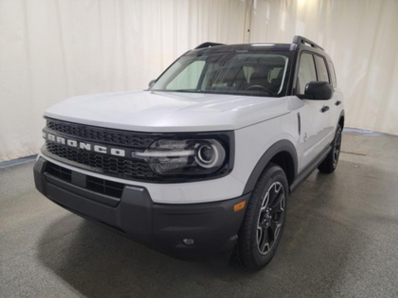 This all-new 2025 Ford Bronco Sport Outer Banks 300A shines in Space White Metallic. This 5-passenger compact SUV is powered by the 1.5L EcoBoost® engine, delivering 181 horsepower and 190 lb-ft of torque. With an 8-speed automatic transmission and Auto Start-Stop Technology, it offers a smooth yet efficient drive, ideal for city commutes or highway adventures.

This vehicle comes with the All-Weather Packageready to take on any season!
Snow, rain, mud, or sunshinethis vehicle is built for it all! The All-Weather Package adds extra protection where it matters most, with premium mud flaps to shield your paint from road debris, all-weather floor mats to protect your interior from lifes messes, and Xpel paint protection to help guard against those infuriating rock chips. Drive with confidence, knowing your investment is protected from Regina's elements.

Key Features:
Premium-Trimmed Sport Heated Front Seats
Premium-Wrapped Heated Steering Wheel
Rear Parking Sensors
Memory Drivers Seat 
6-Way Power Passenger Seat
Push-Button Start
SYNC® 4 with a 13.2-inch Center Display, Wireless Apple CarPlay® and Android Auto
18 Machined-Face Ebony Black-Painted Aluminum Wheels
Dual-Zone Temperature Control
Terrain Management System Electronic Automatic  with 5 G.O.A.T. Modes (Normal, ECO, Sport, Slippery, Off-Road)
LED Headlights, Fog Lights, and Signature Lights
FordPass® Connect with Remote Start

Bennett Dunlop Ford, proudly serving Regina for over 40 years, is conveniently located at 770 Broad Street. With over 3,500 Google reviews, our reputation reflects our commitment to providing a fast, easy, and enjoyable vehicle-buying experience. We eliminate the hassle with no admin or documentation fees, transparent upfront pricing that lets you shop with total confidence. But were more than just a dealershipwere driven to make a difference by supporting local community initiatives and events that matter to you. Visit Bennett Dunlop Ford today and experience why were Reginas trusted choice for quality vehicles, exceptional service, and a genuine commitment to driving change in our community!