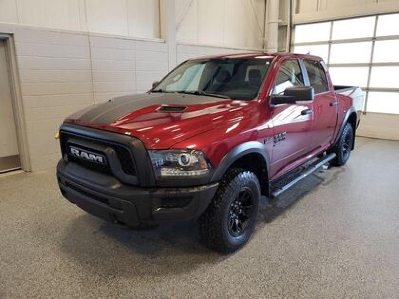 **HOT TRADE ALERT!!** Locally owned 2021 Ram 1500 Classic Warlock Crew Cab 4X4. This one owner truck comes with the ever popular 5.7L Hemi VVT V8 engine with Fuelsaver MDS that produces a remarkable 395 Horsepower and 410 lb-ft of torque and a 8-speed automatic transmission.

Key Features:
Automatic High Beams
Trailer Tow Package
Running Boards
Cloth Seats
Power Driver Seat
Bluetooth
Apple/Android Car Play
Cruise Control
Back Up Sensors
Back Up Camera
Climate Control
Remote Start
Mud Flaps
Tonneau Cover
Lift/Leveling Kit
Upgraded Tires

After this vehicle came in on trade, we had our fully certified Pre-Owned Ford mechanic perform a mechanical inspection. This vehicle passed the certification with flying colors. After the mechanical inspection and work was finished, we did a complete detail including sterilization and carpet shampoo. 

Moose Jaw Ford, conveniently located at 1010 North Service Road in Moose Jaw, is your trusted destination for all your automotive needs. With an impressive 4.8-star Google rating from nearly 1,500 reviews, we are proud to deliver an exceptional vehicle-buying experience tailored just for you. Our Moose Jaw Motives set us apart, offering unbeatable value like half-priced oil changes for life on pre-owned vehicles, one year of key and remote protection, and one year of tire and rim protection. Enjoy peace of mind with every purchase. At Moose Jaw Ford, were committed to driving positive change in our community by combining exceptional service, high-quality vehicles, and a guest-first approach. Visit us today!