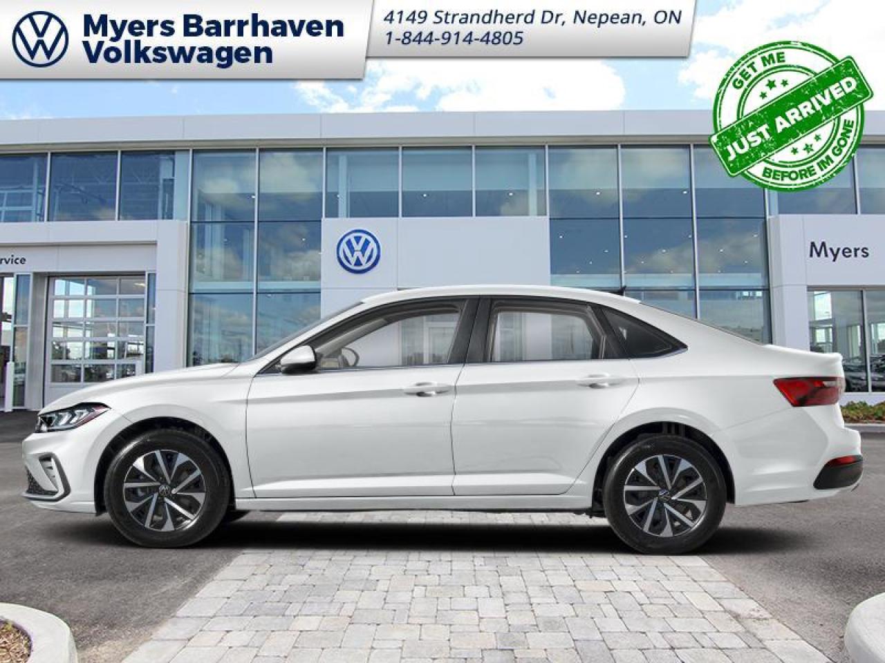 <b>Heated Seats,  Heated Steering Wheel,  Blind Spot Monitoring,  Collision Mitigation,  Apple CarPlay!</b><br> <br> <br> <br>The 2026 Volkswagen Jetta blends iconic sedan styling, modern usability and refined practicality into one standout package. <br> <br>From the outside, the Jetta showcases elegant proportions, clean styling details and a poised stance that convey sophistication in a compact form. Inside, the cabin features quality materials, intuitive connectivity and seating designed for both comfort and engagement. With its refined character, thoughtful features and Volkswagens commitment to engineering excellence, the Jetta delivers a sedan experience thats well suited for everyday life.<br> <br>This Pure White sedan has an Automatic transmission and is powered by a 158HP 1.5L 4 Cylinder Engine. With that economical motor it gets 8.2 L/100 km in the city and uses just 5.9 L/100 km out on the highway according to Transport Canada. <br> <br> Our Jettas trim level is Trendline. Standard features include heated front seats with a heated steering wheel, remote keyless entry, mobile hotspot internet access, and an 8-inch infotainment screen with Apple CarPlay and Android Auto. Safety features include blind spot monitoring, front and rear collision mitigation and autonomous emergency braking. This vehicle has been upgraded with the following features: Heated Seats, Heated Steering Wheel, Blind Spot Monitoring, Collision Mitigation, Apple CarPlay, Android Auto.<br><br> <br>To apply right now for financing use this link: <a href=https://www.barrhavenvw.ca/en/form/new/financing-request-step-1/44 target=_blank>https://www.barrhavenvw.ca/en/form/new/financing-request-step-1/44</a><br><br> <br/>    6.29% financing for 84 months. <br> Buy this vehicle now for the lowest bi-weekly payment of <b>$212.26</b> with $0 down for 84 months @ 6.29% APR O.A.C. ( Plus applicable taxes -  $840 Doc fee. Cash purchase selling price includes: Tire Stewardship ($20.00), OMVIC Fee ($12.50). (HST) are extra. (HST), licence, insurance & registration not included. **Rebates may not apply to all purchase types. Conditions varysee dealer for details.    ).  Incentives expire 2026-02-02.  See dealer for details. <br> <br> <br>LEASING:<br><br>Estimated Lease Payment: $178 bi-weekly <br>Payment based on 4.99% lease financing for 51 months with $0 down payment on approved credit.         Total obligation $19,749. Mileage allowance of 16,000 KM/year. Offer expires 2026-02-02.<br><br><br>We are your premier Volkswagen dealership in the region. If youre looking for a new Volkswagen or a car, check out Barrhaven Volkswagens new, pre-owned, and certified pre-owned Volkswagen inventories. We have the complete lineup of new Volkswagen vehicles in stock like the GTI, Golf R, Jetta, Tiguan, Atlas Cross Sport, Volkswagen ID.4 electric vehicle, and Atlas. If you cant find the Volkswagen model youre looking for in the colour that you want, feel free to contact us and well be happy to find it for you. If youre in the market for pre-owned cars, make sure you check out our inventory. If you see a car that you like, contact 844-914-4805 to schedule a test drive.<br> Come by and check out our fleet of 50+ used cars and trucks and 80+ new cars and trucks for sale in Nepean.  o~o