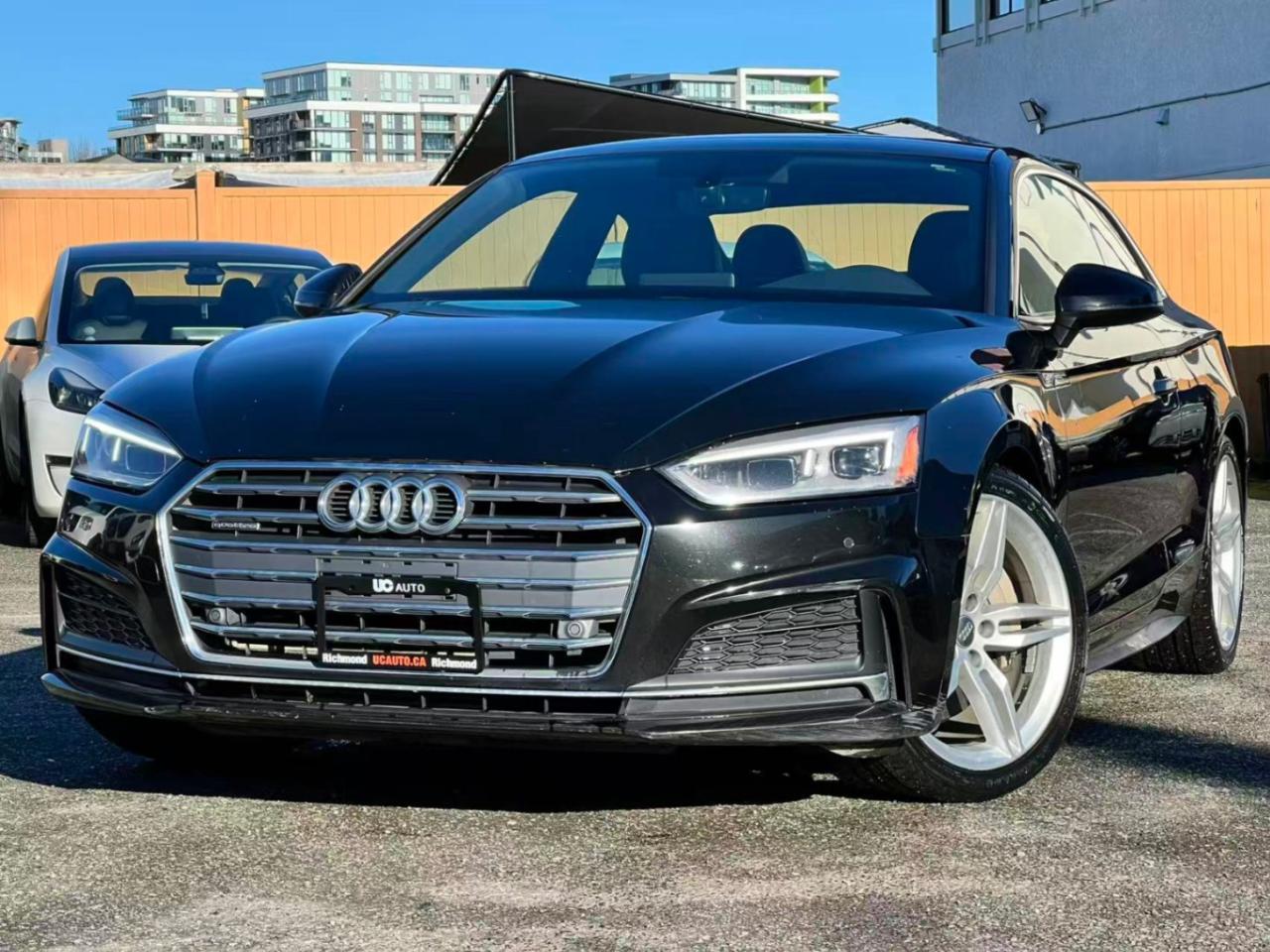 <p>2018 AUDI A5&nbsp;</p><p>TRUE PRICE, NO HIDDEN FEE, FREE CARFAX, FULL INSPECTION REPORT</p><p>NO ACCIDENT, BC LOCAL, S-LINE<span id=jodit-selection_marker_1768525177213_5001839561757545 data-jodit-selection_marker=start style=line-height: 0; display: none;></span></p><p>Highlight Features</p><p>- Backup Camera</p><p>- Navigation System</p><p>- Dual Zone Climate Control</p><p>- Blind Spot Monitor</p><p>- Heated Steering Wheel</p><p>- Heated Seats</p><p>- Bluetooth Technology</p><p>- FM/AM Radio</p><p>- Adaptive Cruise Control</p><p>- Voice Control</p><p>- Variable Driving Mode</p><p>- AND MUCH MORE</p><p><br></p><p>Although every attempt is made to ensure the accuracy of the data above, due to the possibility of human error, we cannot guarantee the accuracy of the displayed information, the availability of this vehicle, or the accuracy of its photo or stock photo. Such information may not reflect exact vehicle color, trim, options, price or other specifications.<br></p><p><br></p><br><p><br></p><p><strong><strong><strong><strong><strong><strong><span>*** FULL CARFAX REPORT AND INSPECTION PAPER AVAILABLE!!***</span></strong></strong></strong></strong></strong></strong></p><p><strong><strong><strong><span>*** BEST VALUE FOR YOUR TRADE-IN OR SELL US YOUR CARS!!***</span></strong></strong></strong></p><p><strong><strong><strong><span>*** COMPETITIVE RATE FOR FINANCING!!***</span></strong></strong></strong></p><p><strong><strong><strong><span><br></span></strong></strong></strong></p><p><strong><strong><strong><strong>DL#40299 UC Auto</strong></strong></strong></strong><br></p><p><strong><strong><strong><span>3891 No 3 Rd, Richmond, BC V6X 2B8</span></strong></strong></strong></p><p><span>*All price excludes $495 Doc Fee& $395Vehicle Preparation Fee and applicable taxes.*</span></p><p><br></p><p><strong><span>*Finance and Lease option available on vehicle year 2014<span>&nbsp;</span>or newer*</span></strong></p><p><br></p><p><br></p>