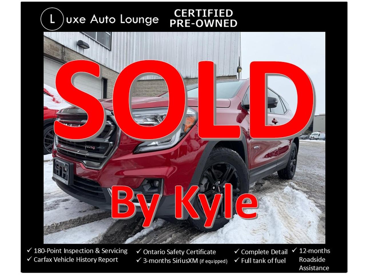 2023 GMC Terrain AT4 - LOW KM, BOSE, HUD, PANO ROOF, LEATHER, CLEAN