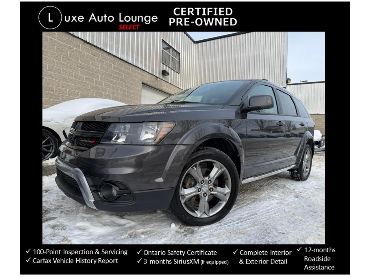 2017 Dodge Journey CROSSROAD, 7 PASSENGER REAR DVD, LEATHER, SUNROOF!