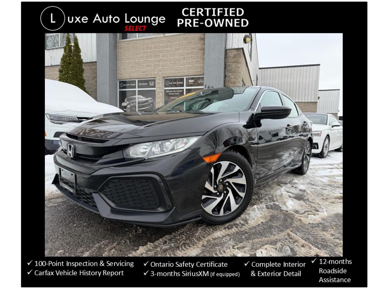 2017 Honda Civic HATCH, AUTO, ALLOYS, HEATED SEATS, BACK-UP CAM!!