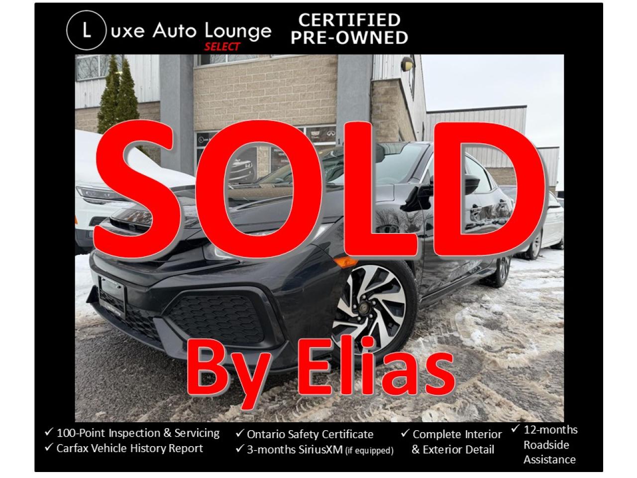 2017 Honda Civic HATCH, AUTO, ALLOYS, HEATED SEATS, BACK-UP CAM!!