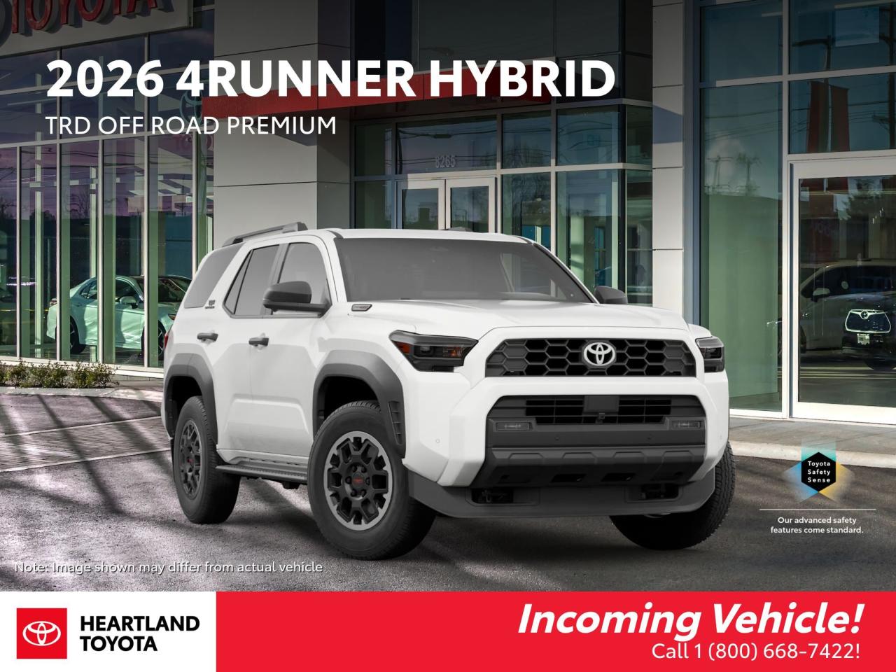 <p>The 2026 Toyota 4Runner Hybrid TRD Off‑Road Premium brings rugged capability and modern efficiency together in one adventure‑ready SUV. Powered by Toyota&rsquo;s i-FORCE MAX 2.4L Turbo L4 Hybrid engine, it delivers strong torque, improved fuel economy, and confident performance on any terrain. This trim adds TRD‑tuned suspension, locking rear differential, Multi‑Terrain Select, Crawl Control, and premium interior upgrades including SofTex‑trimmed heated and ventilated front seats, an upgraded infotainment system, and advanced safety tech. With its bold styling, enhanced off‑road hardware, and hybrid power, this 4Runner is built for drivers who want durability and refinement in equal measure.</p><p>VTN 1533026</p><p>ETA 02/23/2026 - 02/25/2026</p>