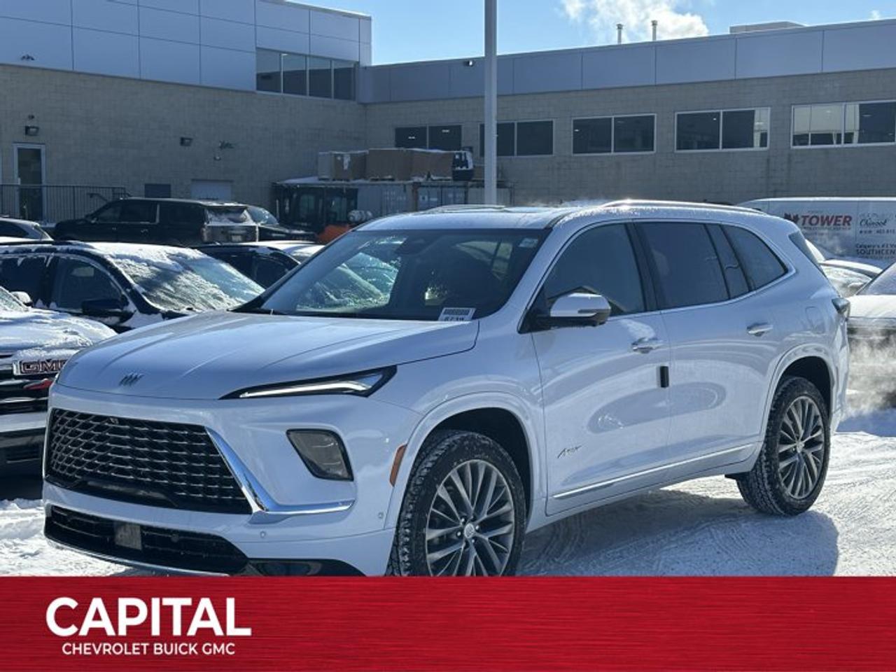 This Buick Enclave boasts a Gas 2.5L/ engine powering this Automatic transmission. TRANSMISSION, 8-SPEED AUTOMATIC, ELECTRONICALLY CONTROLLED (STD), SUPER CRUISE PACKAGE includes (UKL) Super Cruise, (UKZ) Enhanced Automatic Parking Assist and (ULM) Driver Attention Assist, LPO, INTEGRATED CARGO LINER.* This Buick Enclave Features the Following Options *LPO, FLOOR LINER PACKAGE includes (RIA) first and second row all-weather floor liners, LPO and (RIB) third row all-weather floor liner, LPO and and (CAV) integrated cargo liner, LPO , LPO, ALL-WEATHER FLOOR LINER, THIRD ROW, ENGINE, 2.5L TURBO DOHC SIDI WITH VARIABLE VALVE TIMING (VVT) (328 hp [244 kW] @ 5500 rpm, 326 lb-ft of torque [442 N-m] @ 3500 rpm) (STD), ENGINE BLOCK HEATER, AVENIR PREFERRED EQUIPMENT GROUP includes standard equipment, 3 YEARS SIRIUSXM, Wireless Phone Charging, Wireless Google Android Auto, Wireless Apple CarPlay, Wipers, front intermittent, Rainsense.* Visit Us Today *Come in for a quick visit at Capital Chevrolet Buick GMC Inc., 13103 Lake Fraser Drive SE, Calgary, AB T2J 3H5 to claim your Buick Enclave!