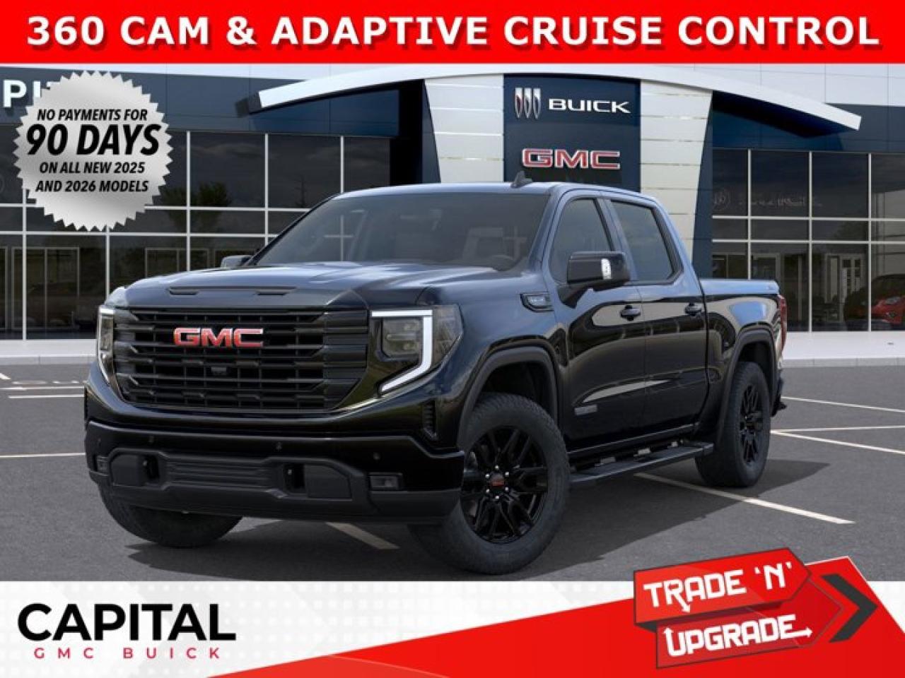 Take a look at this 2026 GMC SIERRA 1500 Elevation Premium Package... Fully Equipped with Power Sunroof, Heated Leather BUCKET Seats, X31 Package, Dual Exhaust, Heated Steering, Adaptive Cruise Control, 360 CAM, 6 Assist Steps, MultiPro Tailgate, Integrated Brake Controller, Wireless Charger, Blind Zone monitoring, and so much more!Ask for the Internet Department for more information or book your test drive today! Text 825-445-0521 for fast answers at your fingertips!AMVIC Licensed Dealer - Licence Number B1044900Disclaimer: All prices are plus taxes and include all cash credits and loyalties. See dealer for details. AMVIC Licensed Dealer # B1044900