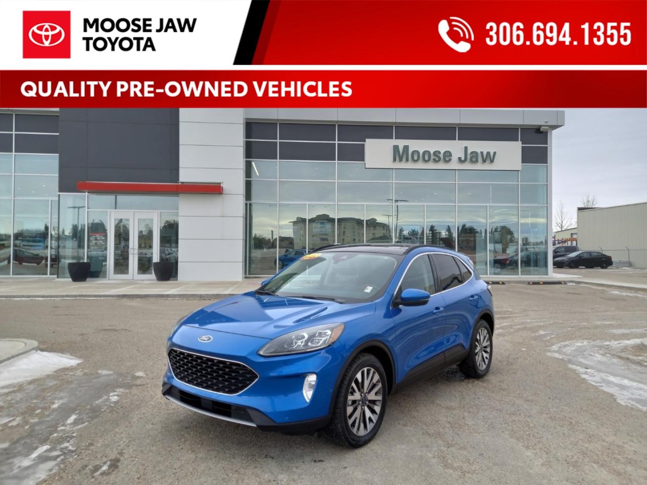 Used 2020 Ford Escape Very low mileage and fully loaded. This Escape Titanium delivers premium comfort, advanced tech, and smooth performance in a sleek, versatile SUV. for sale in Moose Jaw, SK