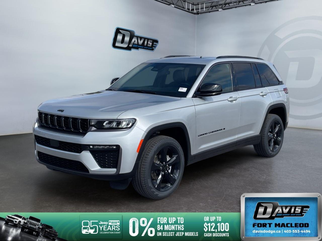 <p>The 2026 Jeep Grand Cherokee Limited 4x4, in a striking silver finish, is designed for those who value both performance and style. With a dependable 4×4 drivetrain, this SUV ensures a confident drive no matter the terrain.</p><p><strong>Interior Features:</strong></p><ul><li>Luxurious black Capri leatherette seats with ambient LED interior lighting for an elegant atmosphere</li><li>Heated first and second-row seats providing comfort in any season, alongside a heated steering wheel</li><li>Power 8-way adjustable front seats and driver seat memory for personalized comfort</li><li>CommandView dual-pane sunroof introducing enhanced natural light and openness</li><li>A spacious, tech-friendly dashboard featuring a 12.3" touchscreen display integrated with GPS navigation and SiriusXM</li></ul><p><strong>Exterior Features:</strong></p><ul><li>Sleek silver body highlighted by dual exhaust tips and body color door handles</li><li>20 Gloss Black aluminum wheels paired with Pirelli performance tires ensuring superior grip and stability</li><li>LED fog lamps and automatic high-beam headlamp control for improved visibility</li><li>Power liftgate and upper rear fascia design for practical elegance</li></ul><p><strong>Technology & Safety Features:</strong></p><ul><li>Active Driving Assist System and Lane Assist for advanced safety on every journey</li><li>Remote start system and universal garage door opener for ultimate convenience</li><li>Advanced sound and connectivity with 9 amplified speakers, subwoofer, and HD Radio</li><li>Selec-Terrain System and Off-Road Information Pages for superior control off-the-beaten-path</li><li>Active Noise Control System and Active Sound Enhancement creating a serene drive</li></ul><p>Perfect for adventurers and families seeking a blend of luxury and capability, the 2026 Grand Cherokee Limited is ready to enhance your driving experience. Contact Davis Dodge Fort Macleod today to learn more about this versatile SUV.</p>