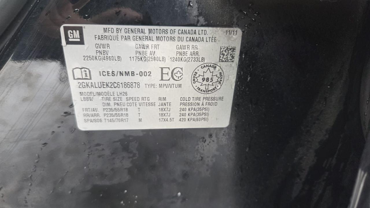 2012 GMC Terrain SLT, LEATHER, LOADED, 195KMS, CERTIFIED Photo