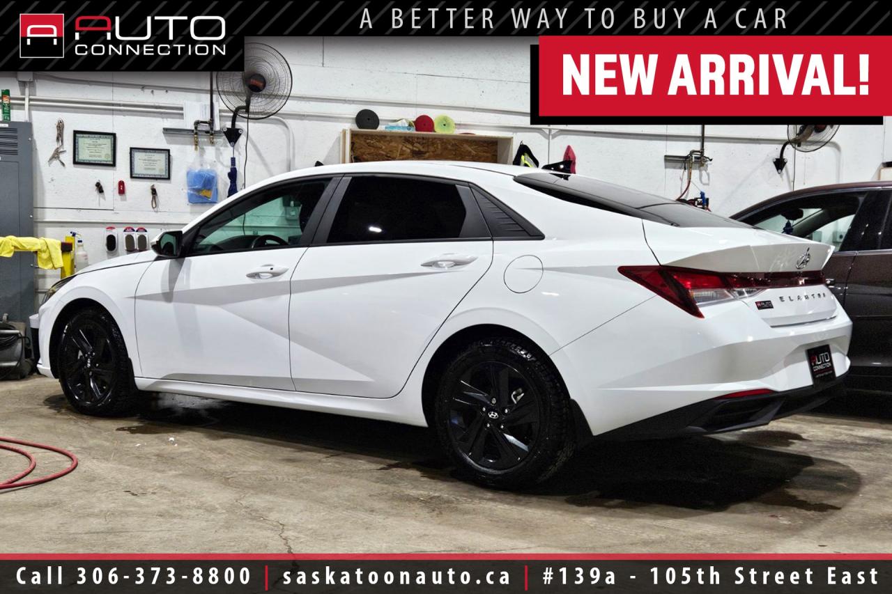 <p><span></span><font color=#000000><span><span>Financing & Warranty Available!</span><span><br></span></span></font><span><br></span><span>Accident Free! - Meticulously Maintained - Exceptional Fuel Economy!</span><span><br></span><span><br>This <b>2022 Hyundai Elantra Preferred</b> at Saskatoon Auto Connection delivers a smart balance of efficiency, comfort, and modern safety, finished in a clean Polar White exterior that presents very well. This accident-free example has been regularly serviced and shows a low 55,805 kilometers - evidence of careful ownership you can depend on. Powered by Hyundais 2.0L Smartstream four-cylinder and returning an economical 6.7 L/100 km combined, it is equally at home on daily commutes and longer highway drives. Inside, the cabin focuses on year-round comfort with heated seats, a heated leather-wrapped steering wheel, remote start, and a hands-free smart trunk that simplify busy mornings. The driver experience is enhanced by an 8-inch touchscreen with Apple CarPlay and Android Auto plus Bluetooth hands-free phone control and proximity keyless entry with push-button ignition. Hyundais suite of driver aids - Blind-Spot Collision-Avoidance, Rear Cross-Traffic Collision-Avoidance, Lane Departure Warning with Lane Keeping and Lane Following Assist, Forward Collision-Avoidance with pedestrian detection, Safe Exit Warning, and High Beam Assist - prioritizes safety without complicating the drive. Practical details like 16-inch alloy wheels, power heated side mirrors, Drive Mode Select, and Black Premium Cloth upholstery deliver everyday utility with a refined feel. If you want a fuel-efficient, well-equipped compact sedan that emphasizes safety and comfort, this Elantra Preferred is an excellent choice - visit Saskatoon Auto Connection to see it in person and experience its features firsthand.<br><br></span><span></span><span>Key Features:</span><span><br></span><span><br>- 6.7L/100km Combined Fuel Economy<br>- Heated Seats<br>- Heated Leather-Wrapped Steering Wheel<br>- Remote Start<br>- Apple CarPlay & Android Auto Functionality<br>- Rearview Camera w/ Dynamic Guidelines<br>- Blind-Spot Collision-Avoidance Assist<br>- Rear Cross-Traffic Collision-Avoidance Assist<br>- Lane Departure Warning w/ Lane Keeping Assist<br>- Lane Following Assist<br>- Safe Exit Warning<br>- Forward Collision-Avoidance Assist w/ Pedestrian Detection<br>- High Beam Assist<br>- Hands-Free Smart Trunk<br>- 8-Inch Touchscreen Display<br>- Bluetooth Hands-Free Phone System w/ Voice Recognition<br>- Proximity Keyless Entry w/ Push-Button Ignition<br>- Power Heated Side Mirrors<br>- Drive Mode Select<br>- 16-Inch Alloy Wheels<br>- 2.0L Smartstream 4-Cylinder Engine<br><br><b>Exterior Colour:</b> Polar White<br><b>Interior Colour:</b> Black Premium Cloth<br><br><b>Manufacturers Brochure:</b> </span><a href=https://www.hyundaicanada.com/-/media/hyundai/showroom/2022/elantra/brochure/2022-hyundai-elantra-product-card_en.pdf target=_blank><span>https://www.hyundaicanada.com/-/media/hyundai/showroom/2022/elantra/brochure/2022-hyundai-elantra-product-card_en.pdf</span></a><span><br><br></span><span>Unlock a full year of exclusive VIP benefits with your purchase! Enjoy 20% off labour, 25% off tires, free windshield stone chip repairs, and so much more. Visit saskatoonauto.ca for all the details.<br></span><span><br>Honesty Pricing eliminates the haggle hassle by providing you with our lowest possible selling price up front. In fact, it is the lowest price in our market, and we will prove it by disclosing a comprehensive market report of what our competitors are selling similar vehicles for.<br></span><span><br>This vehicle meets our Diamond Certification standard, which begins by selecting only premium quality vehicles and subjecting them to a much more comprehensive inspection process than typical dealerships use. Diamond Certified ensures a clean history, exceptional appearance and problem-free operation.<br></span><span><br>At Saskatoon Auto Connection we sell pre-owned automobiles the way we would like to buy them ourselves. Since 2008, we have been dedicated to providing the highest level of integrity and transparency in our industry, in combination with the highest quality vehicles at the most competitive prices in Saskatchewan. Our friendly staff is ready to positively redefine your expectations of the pre-owned automobile space.</span><span></span></p>