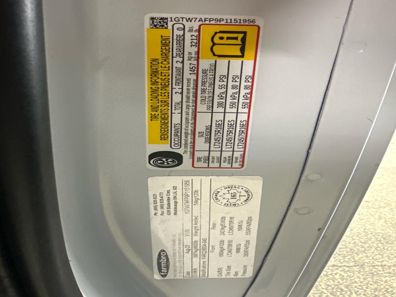 2023 GMC Savana 2500 Work Van Rear-Wheel Drive Cargo Van Photo