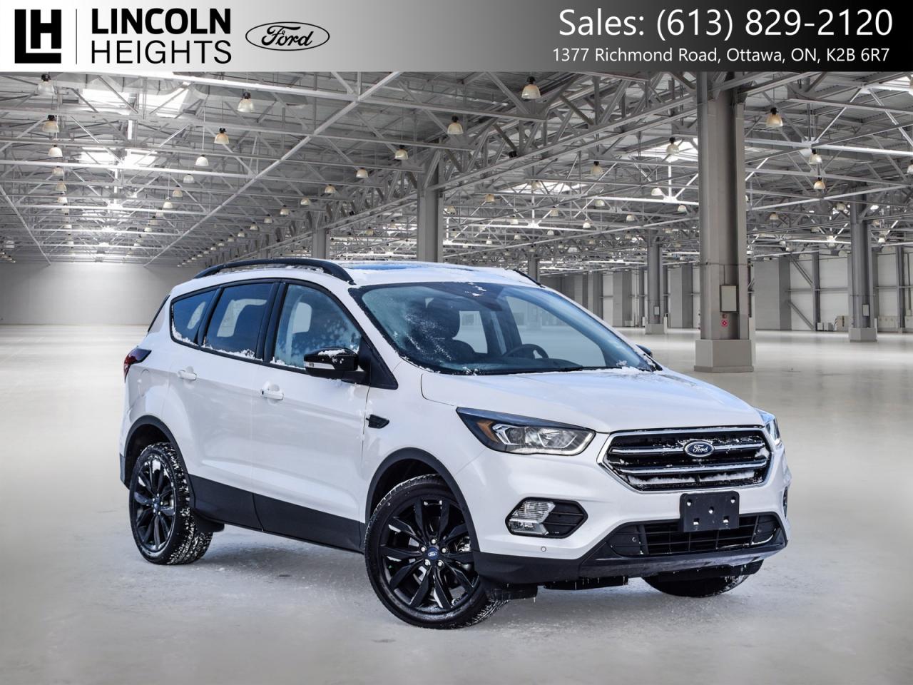 Contact us now: (613) 829-2120  Recent Arrival!      Odometer is 19272 kilometers below market average!    2019 Ford 4D Sport Utility Escape White Platinum Clearcoat Metallic      4WD EcoBoost 2.0L I4 GTDi DOHC Turbocharged VCT      A quality Lincoln Heights Ford Pre Owned Special!, 4WD.    Here at Lincoln Heights we offer many options to help you find the vehicle that is right for you! Our New Vehicles come with a 3-year/60,000 km Major Component warranty and a 5-year/100,000 km Powertrain warranty. All of our Used Vehicles come with a Carfax Report and are delivered with a 3-month/5,000 km Major Component warranty or the remainder of the manufacture warranty, whichever is greater. Taxes and licensing extra, contact us at 613-829-2120 for more details!