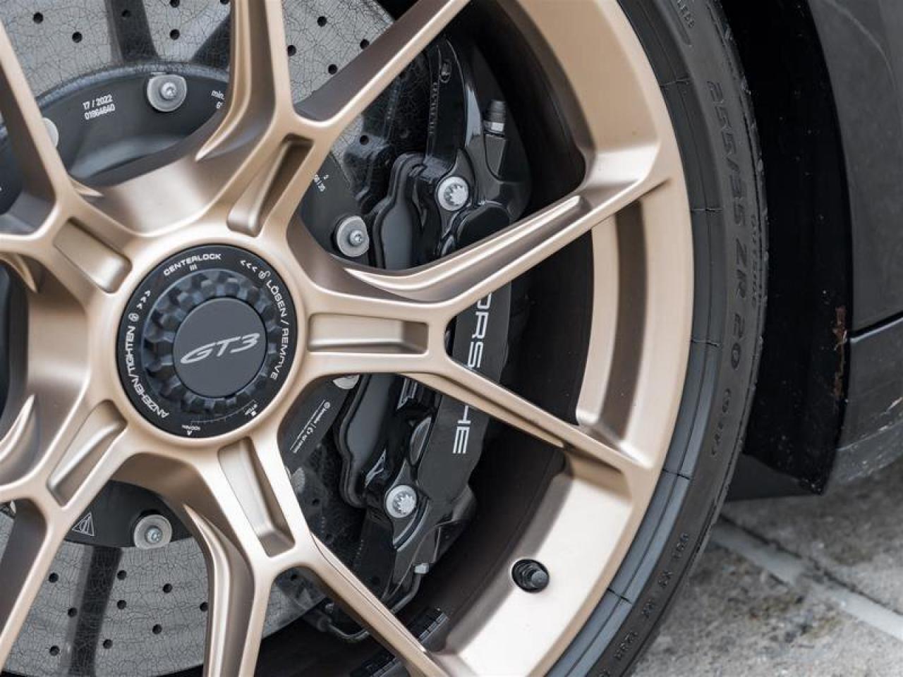 2022 Porsche 911 GT3 Coupe CPO PCCB with Calipers in High Gloss Bla Photo