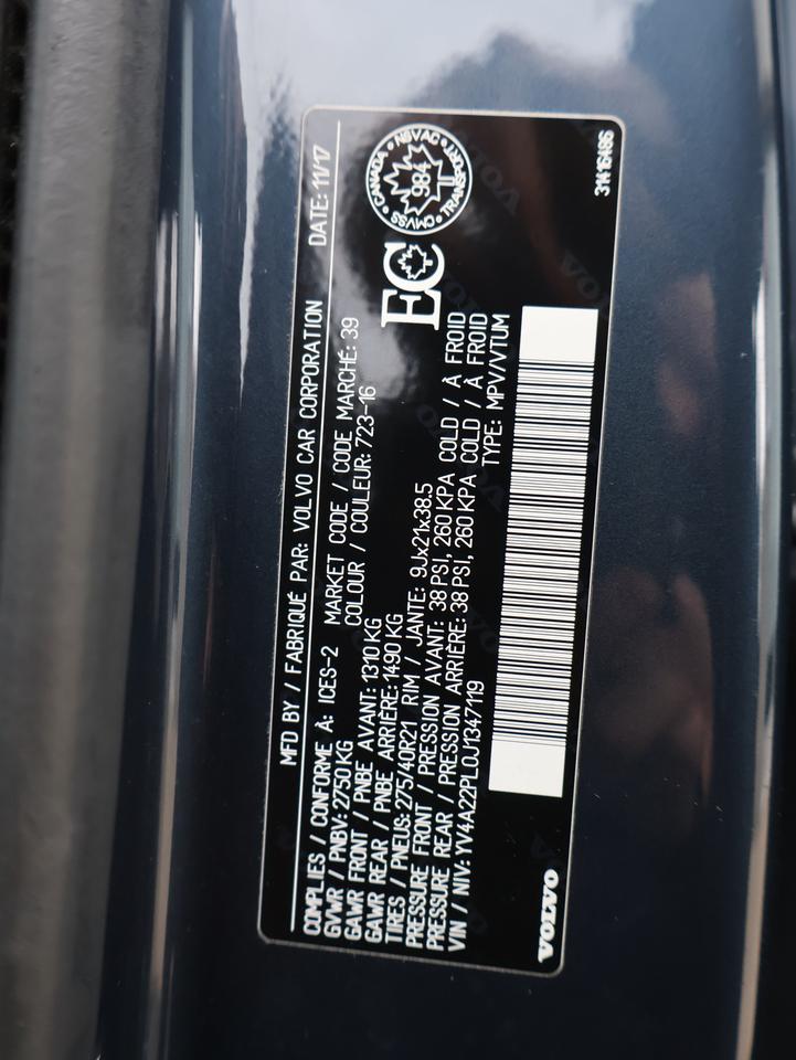 2018 Volvo XC90 T6 INSCRITION AWD CERTIFIED *7 SEATS*VOLVO MAINTAIN* CAMERA NAV BLUETOOTH LEATHER HEATED SEATS PANO ROOF CRUISE ALLOYS Photo