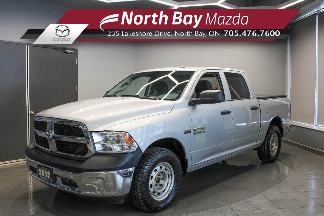 Used 2017 RAM 1500 LOW KMS - TONNEAU COVER - CLOTH UPHOLSTERY - CLEAN CARFAX for sale in North Bay, ON
