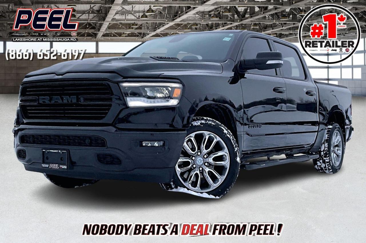 COME SEE WHY NOBODY BEATS A DEAL FROM PEEL! Your Source for ALL make and models used cars and trucks. The True #1 Stellantis Retailer in Ontario for 14 years and running!! (*)

2019 Ram 1500 Sport Crew Cab 4X4 | 5.7L V8 | Diamond Black Crystal Pearl | Heated & Ventilated Leather Seats | Uconnect 8.4" Touchscreen Display w/ Navigation | Alpine Premium Audio System | Dual-pane Panoramic Sunroof | Apple CarPlay & Android Auto | Heated Steering Wheel | Remote Start | Park-sense Front & Rear Parking Sensors | Remote Proximity Keyless Entry |
Sport Performance Hood | Bed Utility Group | Class IV Hitch Receiver | Trailer Brake Control | Spray-in Bed Liner | Tri-fold Tonneau Cover

Clean Carfax

Comfort and style lead the way in this 2019 Ram 1500 Sport, with heated and ventilated leather seats that keep you relaxed in any season, a heated steering wheel and remote start for easy winter departures, a dual pane panoramic sunroof that brightens the quiet cabin, and crew cab space that makes long days feel easy for everyone. Uconnect on the 8.4 inch screen with navigation pairs with Apple CarPlay and Android Auto for simple maps and music, Alpine premium audio adds rich clarity, Park Sense front and rear sensors take the stress out of tight lots, and proximity keyless entry means you just step in and go. Finished in Diamond Black Crystal Pearl with a Sport Performance hood, it backs the look with 4X4 traction, 5.7L V8 power, the Bed Utility Group, Class IV hitch, trailer brake control, a spray in liner, and a tri fold tonneau. Clean Carfax history and this well chosen spec make it a standout value.
______________________________________________________

Engage & Explore with Peel Chrysler: Whether youre inquiring about our latest offers or seeking guidance, 1-866-652-6197 connects you directly. Dive deeper online or connect with our team to navigate your automotive journey seamlessly.

WE TAKE ALL TRADES & CREDIT. WE SHIP ANYWHERE IN CANADA! OUR TEAM IS READY TO SERVE YOU 7 DAYS!
______________________________________________________
Our advertised prices are for consumers (i.e end users) only. 

*FREE CarFax (click the link above to check it out at no cost to you!)*

*FULLY CERTIFIED! (Have you seen some of these other dealers stating in their advertisements that certification is an additional fee? NOT HERE! Our certification is already included in our low sale prices to save you more!)

(*) Based on the Eastern Business Center National Ranking reported sales to actual customers, not including demonstrators.
______________________________________________________

Peel Chrysler  A Trusted Destination: Based in Port Credit, Ontario, we proudly serve customers from all corners of Ontario and Canada including Toronto, Oakville, North York, Richmond Hill, Ajax, Hamilton, Niagara Falls, Brampton, Thornhill, Scarborough, Vaughan, London, Windsor, Cambridge, Kitchener, Waterloo, Brantford, Sarnia, Pickering, Huntsville, Milton, Woodbridge, Maple, Aurora, Newmarket, Orangeville, Georgetown, Stouffville, Markham, North Bay, Sudbury, Barrie, Sault Ste. Marie, Parry Sound, Bracebridge, Gravenhurst, Oshawa, Ajax, Kingston, Innisfil and surrounding areas. On our website www.peelchrysler.com, you will find a vast selection of new vehicles including the new and used Ram 1500, 2500 and 3500. Chrysler Grand Caravan, Chrysler Pacifica, Jeep Cherokee, Wrangler and more. All vehicles are priced to sell. We deliver throughout Canada. website or call us 1-866-652-6197. 

Disclaimer Statement: At Peel Chrysler, your satisfaction is our priority. While many pre-owned vehicles originally come with two keys, variations may occur based on trade-ins, and all Peel Chrysler Pre-Owned Vehicles come standard with one key. Any extras provided by the previous owner will be included with your purchase, and additional keys can be bought at the time of sale. Online prices and payments are for finance purchases. Used vehicles that are being financed are subject to a $499 (^$1500 non-prime) financing fee, while cash purchases (certified cheque, bank draft, or wire transfer) on used vehicles have a $2,000 surcharge ( online price + $2,000). Cash purchases of new vehicles only incur applicable taxes and licensing fees, and those priced above $100,000 (including accessories or add-ons) are subject to a federal luxury tax. Optional finance and lease terms are available, and if trading in a vehicle with an outstanding loan balance requiring Peel Chrysler to facilitate the lien payout, a Lien Payout Fee of $349 applies. Prices, rates, and payments are subject to change without notice. While we strive for accuracy, occasional technical or human errors may occur, so we encourage verifying all vehicle details, including features, options, materials, and specifications, with a Peel Chrysler representative by contacting us or visiting our dealership. Experience seamless convenience with our nationwide delivery options. Visit our website or contact us for more details.