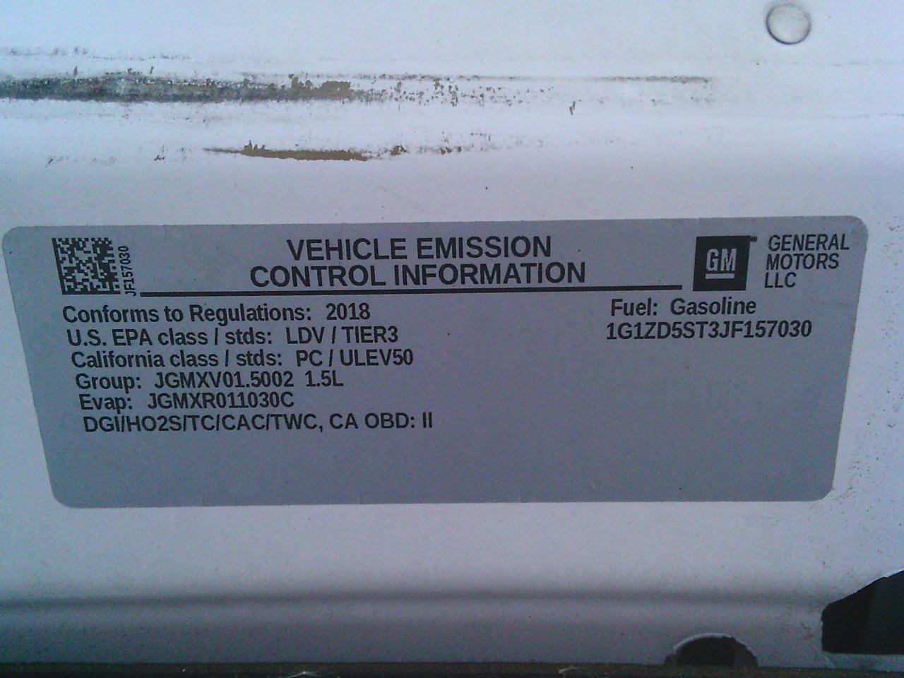 2018 Chevrolet Malibu 4dr Sdn LT w-1LT Photo