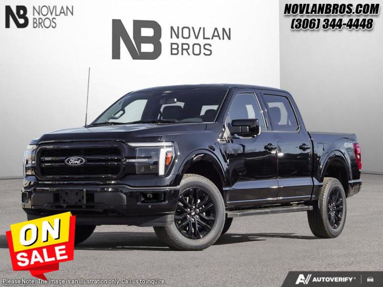 <b>Lariat Black Appearance Package, Tow Package!</b><br> <br> <br> <br>Check out our great inventory of new vehicles at Novlan Brothers!<br> <br>The Ford F-150 is for those who think a day off is just an opportunity to get more done. <br> <br>Just as you mold, strengthen and adapt to fit your lifestyle, the truck you own should do the same. The Ford F-150 puts productivity, practicality and reliability at the forefront, with a host of convenience and tech features as well as rock-solid build quality, ensuring that all of your day-to-day activities are a breeze. Theres one for the working warrior, the long hauler and the fanatic. No matter who you are and what you do with your truck, F-150 doesnt miss.<br> <br>This Agate Black Crew Cab 4X4 pickup has a 10 Speed Automatic transmission and is powered by a 400HP 3.5L V6 Cylinder Engine. <br> <br> Our F-150s trim level is Lariat. This F-150 Lariat is decked with great standard features such as premium Bang & Olufsen audio, ventilated and heated leather-trimmed seats with lumbar support, remote engine start, adaptive cruise control, FordPass 5G mobile hotspot, and a 12-inch infotainment screen powered by SYNC 4 with inbuilt navigation, Apple CarPlay and Android Auto. Safety features also include blind spot detection, lane keeping assist with lane departure warning, front and rear collision mitigation, and an aerial view camera system. This vehicle has been upgraded with the following features: Lariat Black Appearance Package, Tow Package.<br><br> View the original window sticker for this vehicle with this url <b><a href=http://www.windowsticker.forddirect.com/windowsticker.pdf?vin=1FTFW5L8XSKE04941 target=_blank>http://www.windowsticker.forddirect.com/windowsticker.pdf?vin=1FTFW5L8XSKE04941</a></b>.<br> <br>To apply right now for financing use this link: <a href=http://novlanbros.com/credit/ target=_blank>http://novlanbros.com/credit/</a><br><br> <br/> Weve discounted this vehicle $5000. Total  rebate of $11000 is reflected in the price.   4.99% financing for 84 months. <br> Payments from <b>$986.78</b> monthly with $0 down for 84 months @ 4.99% APR O.A.C. ( Plus applicable taxes -  Plus applicable fees   ).  Incentives expire 2026-03-31.  See dealer for details. <br> <br><br> Come by and check out our fleet of 20+ used cars and trucks and 40+ new cars and trucks for sale in Paradise Hill.  o~o