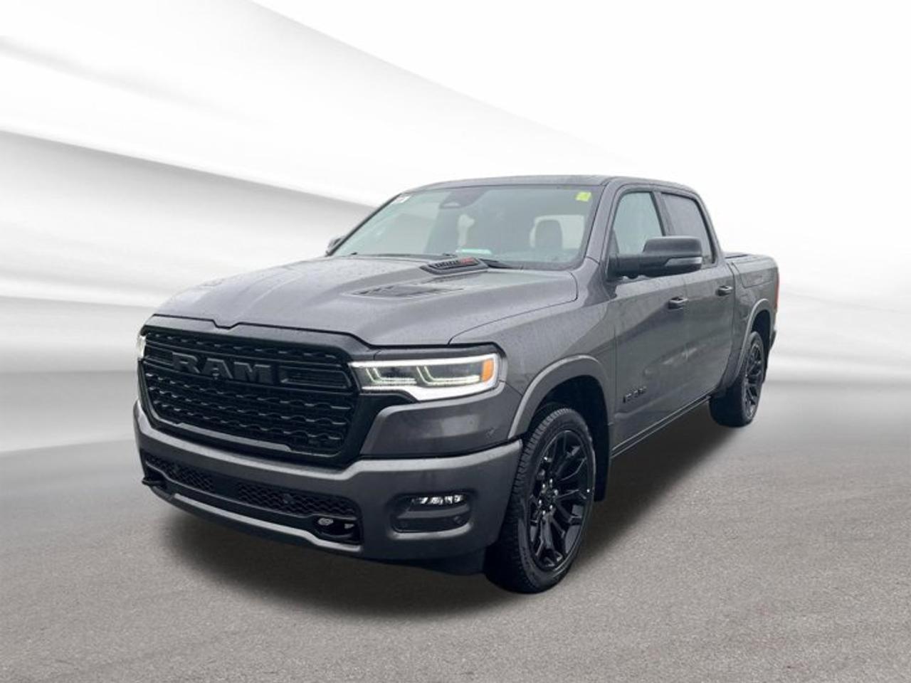 Meet the brand new 2026 RAM 1500 Limited, now at Steele Halifax Chrysler Dodge Jeep Ram FIAT in Halifax. Finished in Grey with a bold Red interior, this 4-door truck blends premium comfort with real capability. Under the hood, its Twin Turbo Premium Unleaded I-6 3.0 L/183 (gas) delivers smooth power, while an automatic transmission and 4-wheel drive help you stay confident when roads turn wet, snowy, or rough.This 2026 RAM 1500 Limited is made for drivers who want a refined daily drive without giving up truck strength. The panoramic sunroof brings in fresh air and natural light, making every commute feel more open. The head-up display keeps key info in your line of sight, so you can stay focused on the road ahead. A handy power outlet adds everyday usefulness for work gear or weekend plans. Out back, dual exhaust tips add a clean, upscale finish.FEATURES OF THE 1500 LimitedPremium cabin feel with upscale detailsTwin turbo inline-six smooth powerPanoramic sunroof for open-air drivesHead-up display for quick glanceTRUCK FEATURES4-wheel drive for year-round tractionFour doors for easy crew accessDual exhaust tips for premium lookPower outlet supports tools and gearADVANCED SAFETY FEATURESHead-up display helps reduce distraction4-wheel drive adds road gripClear sightlines from a tall cabConfident control in poor weatherPERFORMANCE AND EFFICIENCYTwin turbo 3.0 L inline-sixAutomatic transmission for smooth shiftingGas engine for easy local refuelling4-wheel drive for confident launchesCOMFORT AND CONVENIENCEPanoramic sunroof brightens the cabinFour full doors ease entryHead-up display reduces eye movementPower outlet adds everyday flexibilityTECHNONOLGY AND CONNECTIVITYHead-up display shows key driving dataPower outlet keeps devices readySimple, driver-focused control layoutClear information where you need itCARGO SPACETruck bed ready for weekend loadsFour-door cabin supports passenger gearEasy access for daily errandsUseful space for work essentialsWHAT OTHER OWNERS LIKESmooth power from turbo inline-sixConfident feel of 4-wheel driveOpen cabin vibe from sunroofHelpful head-up display in trafficThis 2026 RAM 1500 Limiteds VIN is: 1C6SRFHP5TN243742.