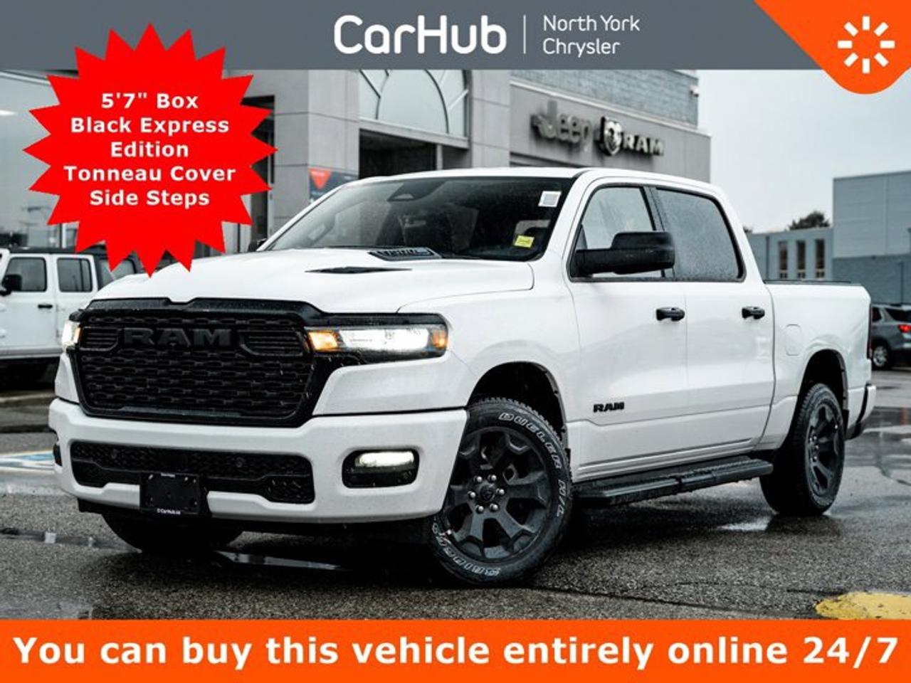 2026 RAM 1500 Express 4x4 Crew Cab 5'7" Box Black Express Edition Tonneau Cover Side Steps Photo0