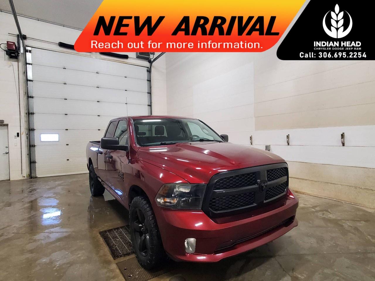 <p>The 2019 Red Ram 1500 Classic Express 4x4 Quad Cab with a 6'4" Box offers robust handling and reliability with its 4×4 drivetrain. Whether you're traversing tough terrain or driving around town, this truck is engineered to perform.</p><p>The eye-catching red exterior is complemented by body-coloured front fascia, grille, and rear bumper with step pads, creating an assertive look. Inside, the sophisticated black interior provides comfort and functionality. Features such as air conditioning and power windows add to the convenience and pleasure of your journey.</p><p>The vehicle hosts an array of modern technology, including a backup camera and cruise control, ensuring a safe and user-friendly driving experience. Safety is further enhanced with brake assist and heated mirrors.</p><p>This truck is perfect for those who need a reliable vehicle for both work and play. If you're looking for a powerhouse that blends performance with style, this Ram 1500 Classic Express is the ideal choice. Contact us today to learn more and schedule a test drive!</p>