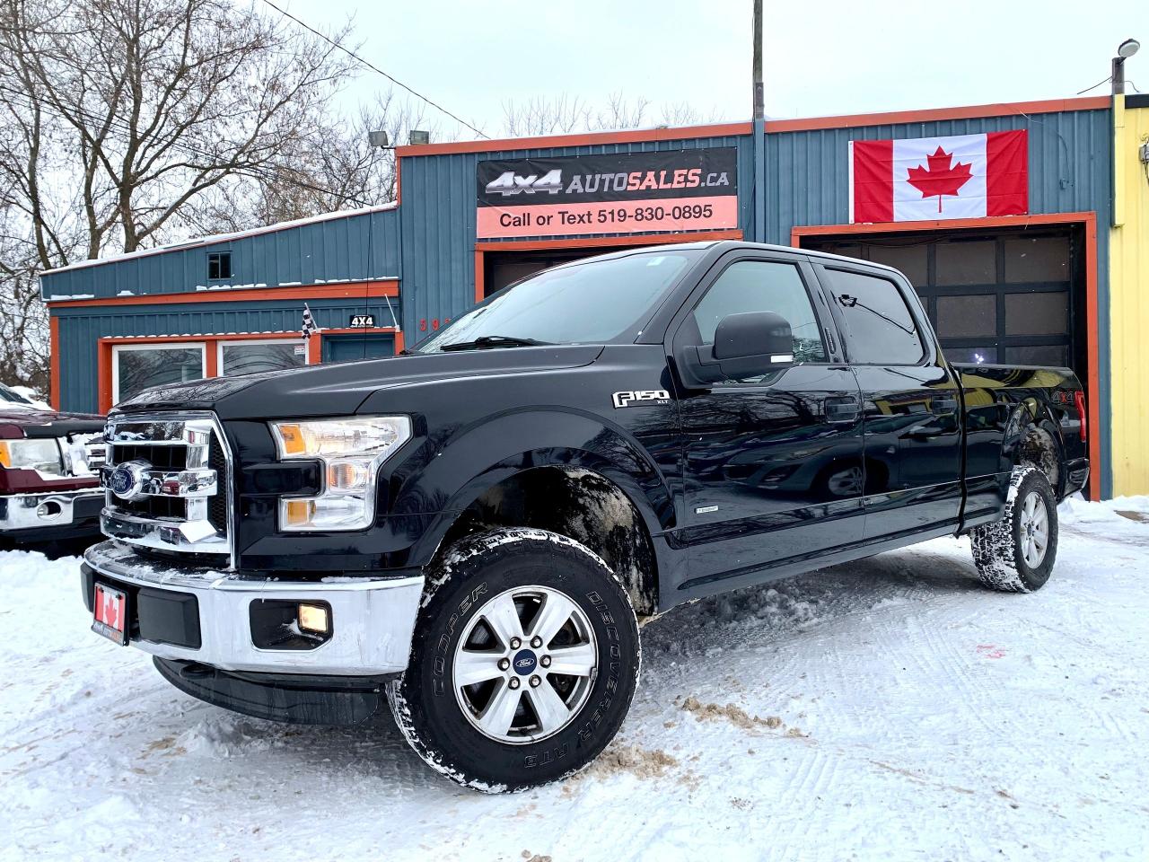 <div class=OtfKGl QfrfFD cell><section class=Va_ZoC data-hook=description-wrapper><div class=LvOu6J><div class=vaI0UH data-hook=content-wrapper><p style=text-align: center;><strong>Please<u>&nbsp;Call or Text&nbsp;</u>Mike&nbsp;519-502-8169&nbsp;or&nbsp;Miguel&nbsp;519-830-0895</strong><strong> to book your test drive.</strong></p><p style=text-align: center;>Super Clean<strong>&nbsp;</strong><strong><u>2016 FORD F-150 XLT&nbsp;</u></strong></p><p style=text-align: center;><strong>Super Crew (4 door), 3.5L EcoBoost v6,&nbsp;</strong><strong>6.5ft long bed,&nbsp;</strong></p><p style=text-align: center;><u><strong>Only</strong>&nbsp;</u><strong><u>193,000</u></strong><u>&nbsp;</u>very well maintained and documented&nbsp;<strong>kms!</strong></p><p style=text-align: center;>Truck is super clean inside and out and underneath.</p><p style=text-align: center;><u><strong>No Accidents, Dealer Serviced,</strong>&nbsp;</u></p><p style=text-align: center;><a href=https://vhr.carfax.ca/?id=vDwoxcsyhObUeAulpJLC3Q9CSYGAcpEw><span style=text-decoration: underline;><strong>Clean Carfax vehicle history</strong></span></a> report,&nbsp;<strong>local southern Ontario Truck.</strong></p><p style=text-align: center;><u><em><strong>THIS ONE IS LOADED!! AND WAS DEALER SERVICED AT EVERY INTERVAL!</strong></em></u></p><p style=text-align: center;><strong>New Front Brakes. Tires like new</strong>,&nbsp;<strong>Tow Package, Trailer back up Assist, Rear Camera, Chrome bumpers, grill and trim, Remote Start, Trailer Brake Controller,</strong></p><p style=text-align: center;><strong>Power Driver Seat, Driver Info Center, Bucket Seats with console, Power adjustable pedals!</strong></p><p style=text-align: center;><strong>Come and see for yourself, C</strong><strong><u>omes Certified and ready to go!</u></strong></p><p style=text-align: center;><strong><u>NEW YEAR...TIME FOR A NEW TO YOU TRUCK! NOW ONLY $18,888+</u></strong><strong><u>HST.&nbsp;</u></strong><u><em><strong>INCLUDES SAFETY!</strong></em></u></p><p style=text-align: center;><strong><u>NO HIDDEN FEES OR CHARGES!,</u></strong><strong>&nbsp;</strong></p><p style=text-align: center;><strong>INC. COMPLETE INTERIOR AND EXTERIOR DETAIL&nbsp;</strong></p><p style=text-align: center;><strong>INC. COMPLIMENTARY CARFAX HISTORY REPORT.</strong></p><p style=text-align: center;><span style=text-decoration: underline;><em><strong>EXTENDED WARRANTY AND FINANCING AVAILABLE.</strong></em></span></p><p style=text-align: center;><a href=https://www.4x4autosales.ca/product-page/2016-ford-f-150-xlt-crew-long-box-4x4-1><span style=font-family: HelveticaNeueW01-65Medi, HelveticaNeueW02-65Medi, HelveticaNeueW10-65Medi, sans-serif;><strong><em>FULL WALK AROUND VIDEO OF THIS TRUCK HERE</em></strong></span></a></p><p style=text-align: center;>&nbsp;</p><p style=text-align: center;><strong><u>Please Call/Text Mike 519-830-0895 or Miguel 519-502-8169 to Book your test drive.</u></strong></p><p style=text-align: center;>&nbsp;</p><p style=text-align: center;>Visit us today at&nbsp;<strong>599 York Rd, Guelph</strong>&nbsp;- Right next door to Esso.</p><p style=text-align: center;>www.4x4AUTOSALES.ca&nbsp;- TRUCKIN AWESOME!</p></div></div></section></div><div class=QfrfFD cell style=text-align: center;><div id=TPAMultiSection_kezzcvt8.product-page-details-4 class= data-hook=slot-placeholder-TPAMultiSection_kezzcvt8.product-page-details-4></div></div><div class=QfrfFD cell style=text-align: center;><div id=TPAMultiSection_kezzcvt8.product-page-details-8 class= data-hook=slot-placeholder-TPAMultiSection_kezzcvt8.product-page-details-8></div></div><div><div class=c9oxsT QfrfFD cell style=text-align: center;>&nbsp;</div></div>