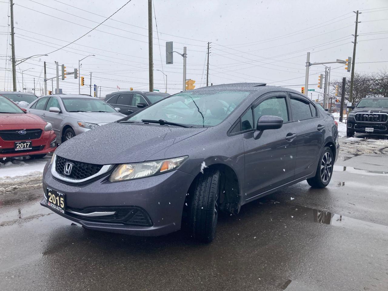 2015 Honda Civic EX SUNROOF NEW TIRES AND BRAKES SAFTEY CERTIFIED Photo2