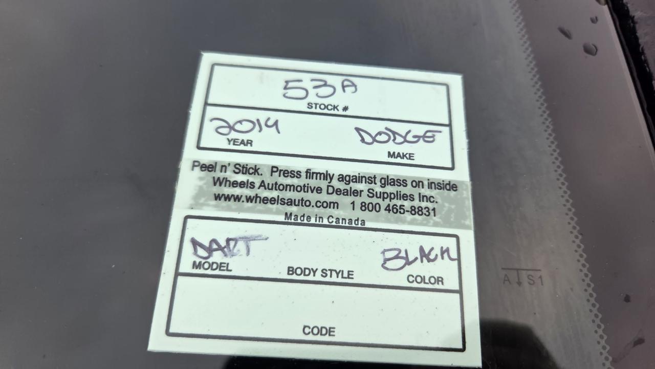 2014 Dodge Dart GT, LEATHER, AUTO, 4 CYL, ONLY 171KMS, CERTIFIED Photo