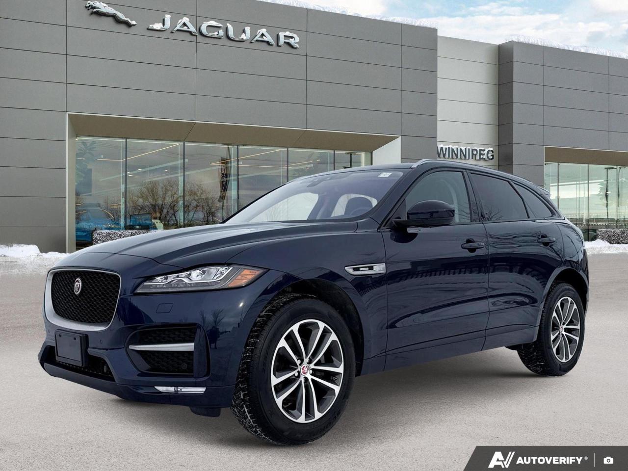 Was new from our store, low km for a 2018, includes a Jaguar Winter Tire Package from previous owner AND New 22 Inch All-Season Tires!  In storage of course!
Experience luxury and performance with this 2018 Jaguar F-Pace R Sport 25t. This sophisticated SUV combines style, comfort, and cutting-edge technology for the discerning driver.

Key Features:
- Loire Blue Metallic exterior with Ebony/Light Oyster interior
- All-Wheel Drive for superior handling in all conditions
- 2.0L I4 Turbocharged engine (247HP) for impressive power
- Smart Device Remote Engine Start for convenience
- Lane Keep Assist and Blind Spot Monitor for enhanced safety
- Sport Heated Leather/Metal-Look Steering Wheel
- Front and Rear Parking Sensors with Back-Up Camera
- Power Liftgate for easy cargo access

Discover the Jaguar difference today. Visit Jaguar Winnipeg to schedule a test drive and experience this exceptional F-Pace for yourself. Our team is ready to answer any questions and guide you through our streamlined purchase process. Dont miss this opportunity to own a piece of British engineering excellence.
Note: The Pirelli Winter Tire Package shown in the pictures has been swapped for a Michelin Winter Tire Package. 

Experience luxury at an accessible price with our selection of pre-owned vehicles at Jaguar Winnipeg.

Every car is meticulously inspected by our skilled technicians. Trust in our expertise for your next purchase.

No down payment or trade-in required to get this price. Have a vehicle to trade? Well offer you top dollar, regardless of make or model.

*Financing rates advertised are O.A.C. *Flexible financing available for a variety of makes and models. 

Schedule your visit or call for an exclusive experience:

Phone: 204-452-8030
Website: winnipegjaguar.com 

Dealer Permit #0112
Dealer permit #0112