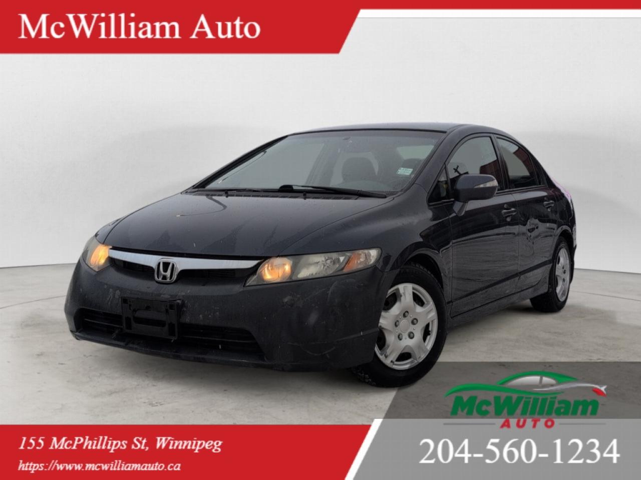 Used 2008 Honda Civic Hybrid Hybrid |AS IS No Safety | 23 service records | Local Trade In | for sale in Winnipeg, MB