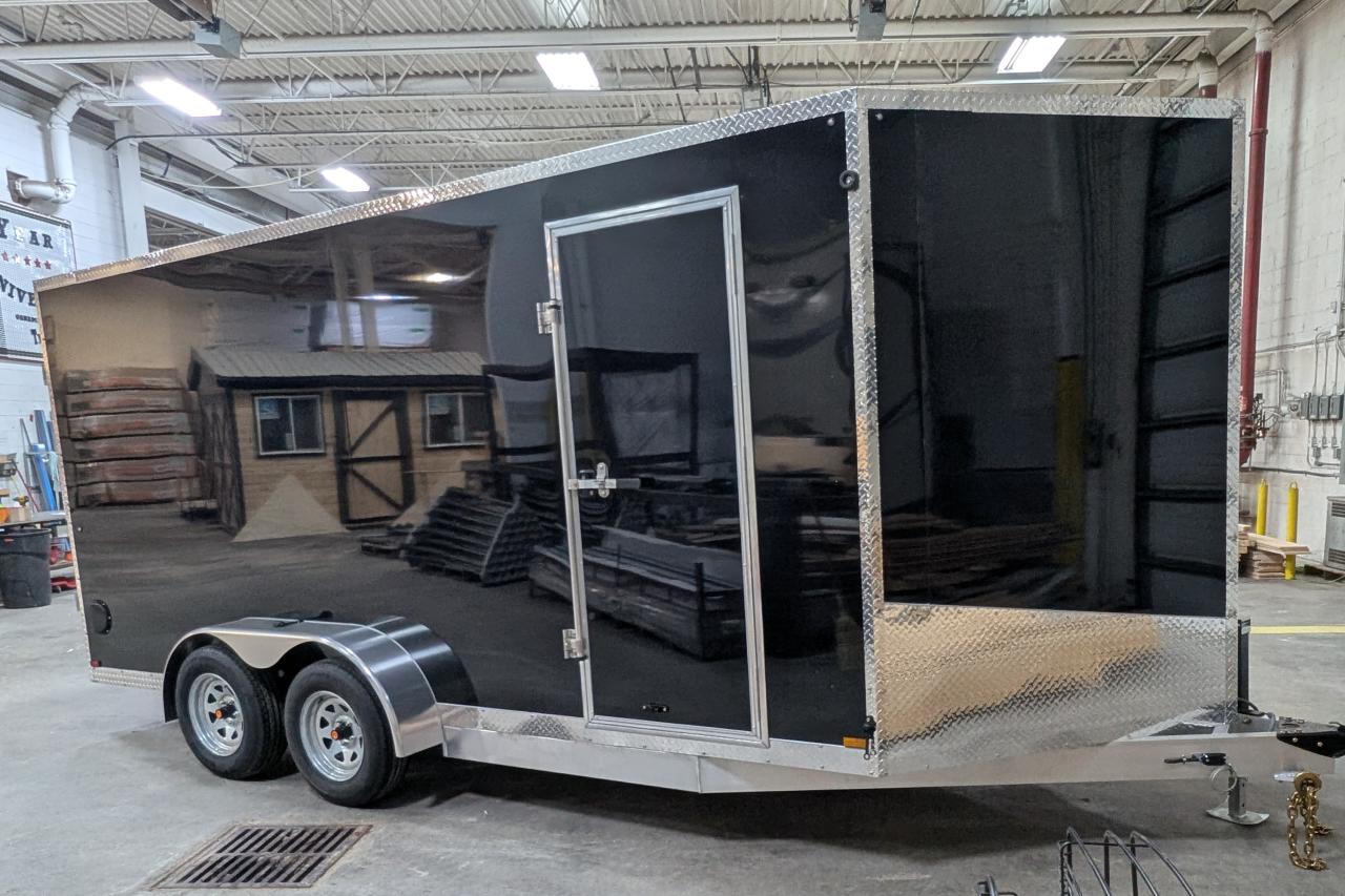 2025 Canadian Trailer Company 7x16 V-Nose Cargo Trailer Aluminum Tandem Axle Photo4