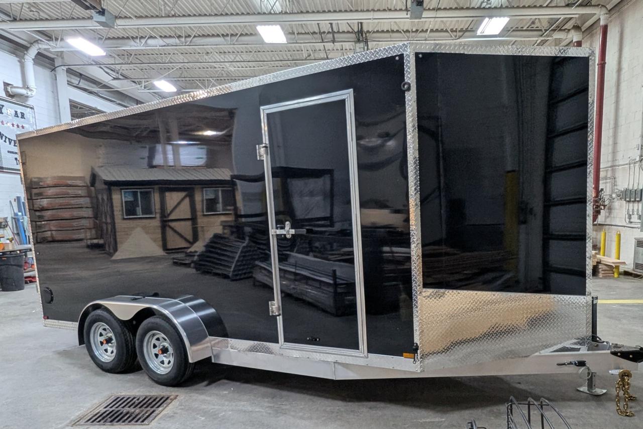 2025 Canadian Trailer Company 7x16 V-Nose Cargo Trailer Aluminum Tandem Axle