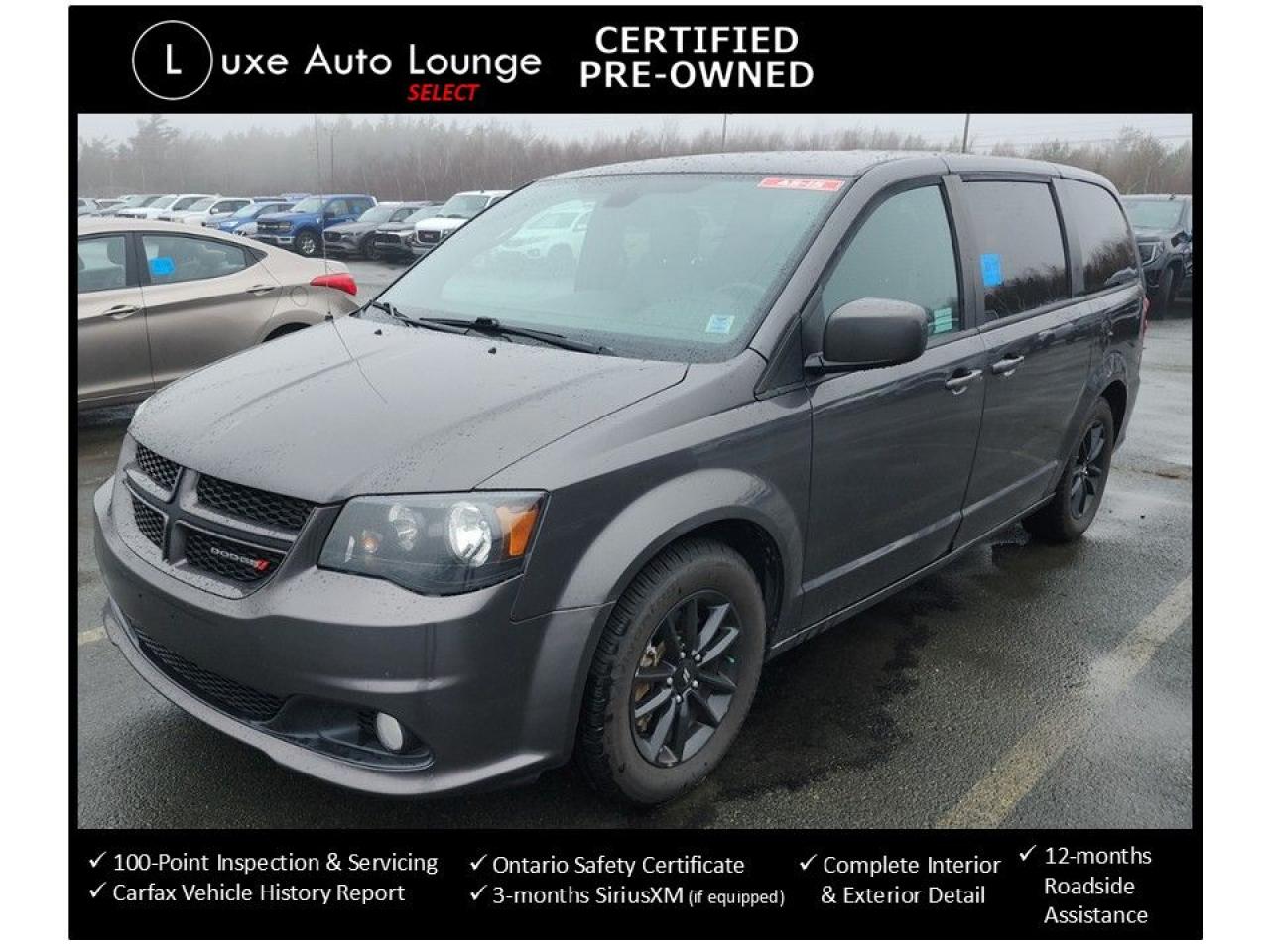 <p>WOW!! Check out this great buy!! 2020 Dodge Grand Caravan GT with all the bells and whistles!! Features include: dual power sliding doors, power rear hatch, leather interior, heated seats and steering wheel, remote start, gloss black alloy wheels, back-up camera, touch-screen radio, bluetooth hands-free, SiriusXM satellite radio and more!</p><p><span style=color: #333333; font-family: Work Sans, sans-serif; font-size: 16px; white-space: pre-wrap; caret-color: #333333; background-color: #ffffff;>This vehicle comes Luxe certified select pre-owned, which includes: 100-point inspection & servicing, oil lube and filter change, Ontario safety certificate, Available Luxe Assurance Package, complete interior and exterior detailing, Carfax Verified vehicle history report, guaranteed one key (additional keys may be purchased at time of sale) and FREE 90-day SiriusXM satellite radio trial (on factory-equipped vehicles)! </span><span style=background-color: #ffffff; color: #333333; font-family: Work Sans, sans-serif; font-size: 16px; caret-color: #333333; white-space-collapse: preserve;>Remember, we built our business on quality, trust, service, and we deliver. PERIOD. <strong>**<em>Ask about our U-select Standard Plus Extended Powertrain Warranty Covearge!!**</em> </strong></span><span style=background-color: #ffffff; color: #333333; font-family: Work Sans, sans-serif; font-size: 16px; caret-color: #333333; white-space-collapse: preserve;><strong>Proudly </strong></span><strong><span style=background-color: #ffffff; color: #333333; font-family: Work Sans, sans-serif; font-size: 16px; caret-color: #333333; white-space-collapse: preserve;>Family Owned and Operated in the Orleans community for over 16 years!</span></strong></p><p><strong>Priced at ONLY $174 bi-weekly with $1500 down over 60 months @ 7.99% (cost of borrowing is $1899 per $10000 financed) OR cash purchase price of $19995 (both prices are plus HST and licensing). Call today and book your test drive appointment!</strong></p>
