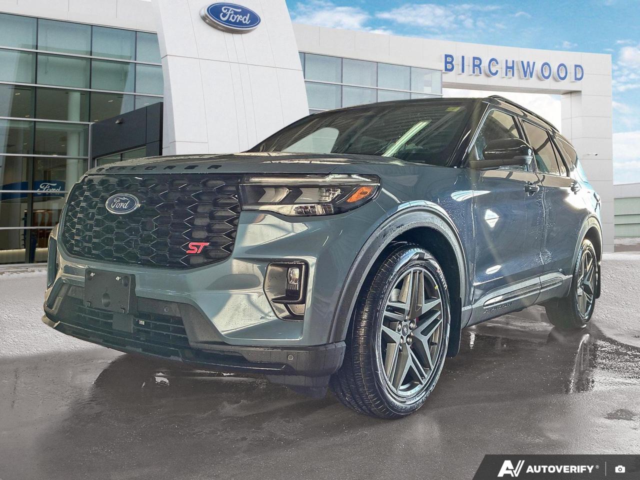 Experience the future of SUVs with the 2026 Ford Explorer ST. This cutting-edge vehicle combines power, technology, and comfort for the ultimate driving experience.

Key Features:
- Advanced BlueCruise hands-free driving system (90-day trial)
- Powerful 3.0L 6-cylinder engine with 4WD capability
- Panoramic fixed glass moonroof for breathtaking views
- 21 Magnetite-painted aluminum wheels
- Adaptive cruise control with stop-and-go functionality
- Aerial view camera system for effortless parking
- Sport heated leather steering wheel for luxurious comfort

Visit Birchwood Ford today to reserve your 2026 Explorer ST or start your purchase journey online. Our team is ready to answer any questions and arrange a test drive to showcase this exceptional SUVs capabilities. Dont miss your chance to own the future of automotive innovation!
Birchwood Ford is your choice for New Ford vehicles in Winnipeg. 

At Birchwood Ford, we hold ourselves to the highest standard. Our number one focus is customer satisfaction which has awarded us the Ford of Canadas Presidents Award for 5 consecutive years. This honour is presented to Ford dealers that have proven outstanding results in Sales and Customer Service Excellence.

Are you a newcomer to Canada, recent graduate, first time car buyer or physically challenged? Ask us about our exclusive rebates and how they may apply to you.
 
Interested in seeing/hearing more? Book a test drive or give us a call at (204) 661-9555 and we can help you with whatever you need!

Dealer permit #4454
Dealer permit #4454