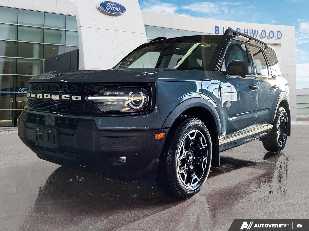 Experience the future of off-road adventure with the 2026 Ford Bronco Sport Outer Banks. This cutting-edge SUV combines rugged capability with advanced technology, perfect for the modern explorer.

- All-new 1.5L 3-cylinder engine for improved efficiency
- 4WD system with advanced terrain management
- Adaptive Cruise Control with Stop-and-Go for effortless highway driving
- BLIS (Blind Spot Information System) for enhanced safety
- Voice-activated dual-zone climate control
- Heated leatherette steering wheel for comfort in any weather
- Innovative flip-up rear window with wiper and defroster

Ready to embrace the future of adventure? Reserve your 2026 Ford Bronco Sport Outer Banks today or contact Birchwood Ford to schedule a test drive. Experience the perfect blend of innovation and capability thats waiting to take you beyond the beaten path.
Birchwood Ford is your choice for New Ford vehicles in Winnipeg. 

At Birchwood Ford, we hold ourselves to the highest standard. Our number one focus is customer satisfaction which has awarded us the Ford of Canadas Presidents Award for 5 consecutive years. This honour is presented to Ford dealers that have proven outstanding results in Sales and Customer Service Excellence.

Are you a newcomer to Canada, recent graduate, first time car buyer or physically challenged? Ask us about our exclusive rebates and how they may apply to you.
 
Interested in seeing/hearing more? Book a test drive or give us a call at (204) 661-9555 and we can help you with whatever you need!

Dealer permit #4454
Dealer permit #4454