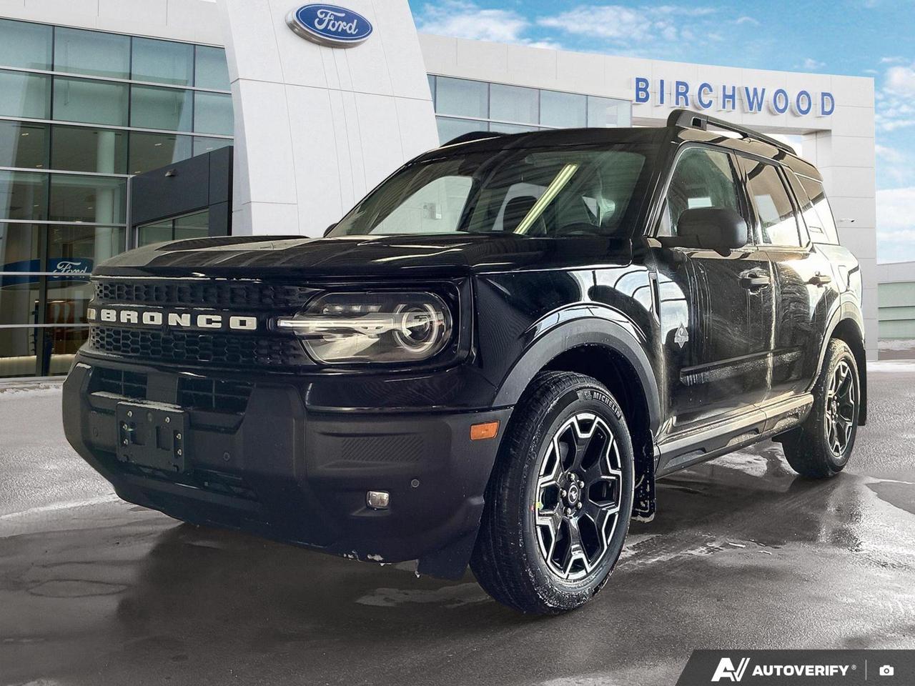 Experience the future of adventure with the 2026 Ford Bronco Sport Outer Banks! This cutting-edge SUV combines rugged capability with modern sophistication, perfect for the urban explorer and weekend warrior alike.

- Advanced 1.5L 3-cylinder engine for optimal performance and efficiency
- Intelligent 4WD system for confident handling in any terrain
- Adaptive Cruise Control with Stop-and-Go for effortless highway driving
- BLIS (Blind Spot Information System) for enhanced safety
- Heated leatherette steering wheel for luxurious comfort
- Voice-activated dual-zone climate control for personalized comfort
- Innovative flip-up rear window with wiper and defroster

Dont miss your chance to own this remarkable vehicle. Reserve your 2026 Ford Bronco Sport Outer Banks today or contact Birchwood Ford to schedule a test drive and experience the perfect blend of style, technology, and adventure firsthand.
Birchwood Ford is your choice for New Ford vehicles in Winnipeg. 

At Birchwood Ford, we hold ourselves to the highest standard. Our number one focus is customer satisfaction which has awarded us the Ford of Canadas Presidents Award for 5 consecutive years. This honour is presented to Ford dealers that have proven outstanding results in Sales and Customer Service Excellence.

Are you a newcomer to Canada, recent graduate, first time car buyer or physically challenged? Ask us about our exclusive rebates and how they may apply to you.
 
Interested in seeing/hearing more? Book a test drive or give us a call at (204) 661-9555 and we can help you with whatever you need!

Dealer permit #4454
Dealer permit #4454