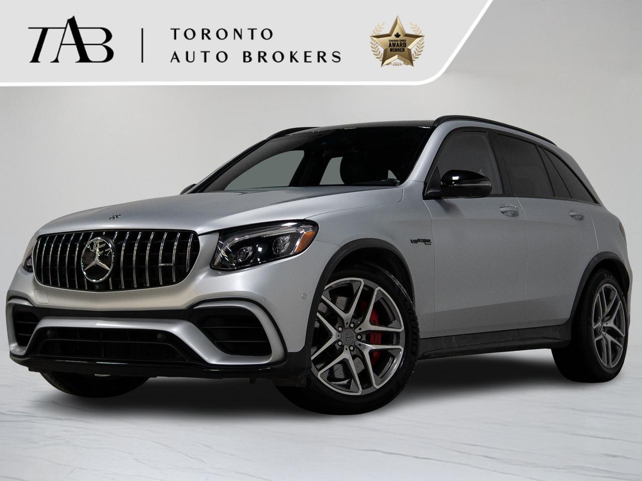 This 2019 Mercedes-Benz GLC 63 AMG S is a Canadian vehicle with a clean Carfax report, combining thrilling AMG performance with refined luxury and advanced technology. Powered by a hand-built AMG 4.0L V8 Biturbo engine, this GLC 63 S delivers 503 horsepower for an exhilarating drive, while the Premium Package adds comfort, convenience, and style. Its 20-inch AMG wheels, aggressive AMG styling, and luxurious interior make it a true high-performance SUV.

Top Key Features:

1. AMG GLC 63 S High-Performance SUV
2. Hand-Built 4.0L V8 Biturbo Engine (503 HP)
3. AMG SPEEDSHIFT MCT 9-Speed Automatic Transmission
4. AMG Exterior & Sport Styling Package
5. 20-inch AMG Alloy Wheels
6. Premium Package with Added Comfort Features
7. Burmester Surround Sound System
8. Heated & Ventilated Power Front Seats with Memory
9. Dual-Zone Automatic Climate Control
10. AMG Performance Steering Wheel
11. Adaptive LED Headlights with AMG DRL
12. Panoramic Sunroof
13. Touchscreen Infotainment with COMAND Interface
14. Apple CarPlay & Android Auto Integration
15. Front & Rear Parking Sensors
16. Surround View Camera System
17. Keyless Entry & Push-Button Start
18. Advanced Driver Assistance Features
19. Digital Instrument Cluster / Multi-Function Display

NOW OFFERING 3 MONTH DEFERRED FINANCING PAYMENTS ON APPROVED CREDIT. 

WE OFFER THE BEST FINANCE RATES, AND DONT CHARGE ANY FINANCING FEE 

Looking for a top-rated pre-owned luxury car dealership in the GTA? Look no further than Toronto Auto Brokers (TAB)! Were proud to have won multiple awards, including the 2024 AutoTrader Best Priced Dealer, the 2024 CarGurus Award, the 2025 Top Choice Award, the 2025 Consumer Satisfaction Award, the 2025 Canadian Choice Award, the 2025 Three Best Rated Dealer Award, and many more!

With 30 years of experience serving the Greater Toronto Area, TAB is a respected and trusted name in the pre-owned luxury car industry. Our 30,000 sq.Ft indoor showroom is home to a wide range of luxury vehicles from top brands like BMW, Mercedes-Benz, Audi, Porsche, Land Rover, Jaguar, Aston Martin, Bentley, Maserati, and more. And we dont just serve the GTA, were proud to offer our services to all cities in Canada, including Vancouver, Montreal, Calgary, Edmonton, Winnipeg, Saskatchewan, Halifax, and more.

At TAB, were committed to providing a no-pressure environment and honest work ethics. As a family-owned and operated business, we treat every customer like family and ensure that every interaction is a positive one. Come experience the TAB Lifestyle at its truest form, luxury car buying has never been more enjoyable and exciting!

We offer a variety of services to make your purchase experience as easy and stress-free as possible. From competitive and simple financing and leasing options to extended warranties, aftermarket services, and full history reports on every vehicle, we have everything you need to make an informed decision. We welcome every trade, even if youre just looking to sell your car without buying, and when it comes to financing or leasing, we offer same day approvals, with access to over 50 lenders, including all of the banks in Canada. Feel free to check out your own Equifax credit score without affecting your credit score, simply click on the Equifax tab above and see if you qualify.

Call us today or visit our website to learn more about our inventory and services. And remember, all prices exclude applicable taxes and licensing, and vehicles can be certified at an additional cost of $999.