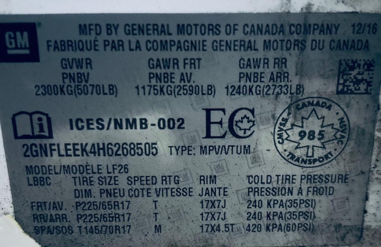 2017 Chevrolet Equinox LS All-wheel Drive Automatic Photo