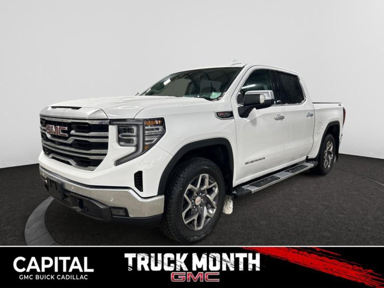 This 2026 GMC Sierra 1500 in Summit White is equipped with 4WD and Gas V8 6.2L/376 engine.The Next Generation Sierra redefines what it means to drive a pickup. The redesigned for 2019 Sierra 1500 boasts all-new proportions with a larger cargo box and cabin. It also shaves weight over the 2018 model through the use of a lighter boxed steel frame and extensive use of aluminum in the hood, tailgate, and doors.To help improve the hitching and towing experience, the available ProGrade Trailering System combines intelligent technologies to offer an in-vehicle Trailering App, a companion to trailering features in the myGMC app and multiple high-definition camera views.GMC has altered the pickup landscape with groundbreaking innovation that includes features such as available Rear Camera Mirror and available Multicolour Heads-Up Display that puts key vehicle information low on the windshield. Innovative safety features such as HD Surround Vision and Lane Change Alert with Side Blind Zone alert will also help you feel confident and in control in the Next Generation Seirra.Key features of the Sierra SLE and SLT include: Available GMC MultiPro Tailgate, Available Premium heated leather-appointed driver and front passenger seating, High -intensity LED headlamps, and Available ProGrade Trailering System.Check out this vehicles pictures, features, options and specs, and let us know if you have any questions. Helping find the perfect vehicle FOR YOU is our only priority.P.S...Sometimes texting is easier. Text (or call) 306-801-9090 for fast answers at your fingertips!Dealer License #914248Disclaimer: All prices are plus taxes & fees. See dealer for Details. Dealer Permit # 914248 See dealer for Details.