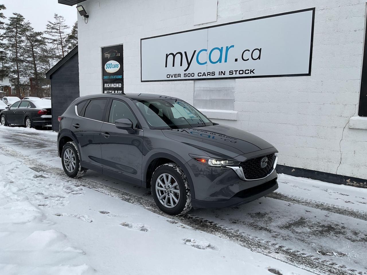 ???? 2.5L 4CYL All Wheel Drive  MAZDA CX-5 GS 2022  Adventure-ready reliability! ????<br><br>

This well-equipped CX-5 GS delivers premium comfort and technology at an unbeatable price. With only 45,337 km, its ready to take you wherever you need to go!<br><br>

? 2.5L 4-Cylinder Engine<br>
? All Wheel Drive<br>
? Heated Seats<br>
? Leather<br>
? Navigation<br>
? Backup Camera<br>
? Smart Device Integration<br>
? Air Conditioning<br>
? Cruise Control<br>
? Full Power Group<br><br>

?? NO FEES! <span>(Just pay applicable taxes.)</span><br>
?? LOWEST PRICE GUARANTEED!<br><br>

?? 4 LOCATIONS TO SERVE YOU BETTER:<br>
?? RICHMOND: 1-888-416-2199<br>
?? OTTAWA: (343) 429-6444<br>
?? KINGSTON: 1-888-508-3494<br>
?? NORTH BAY: 1-888-282-3560<br><br>

?? Visit <strong>WWW.MYCAR.CA</strong> to see this MAZDA CX-5 and more!<br>
?? Confidence, comfort, and value  all in one! ??