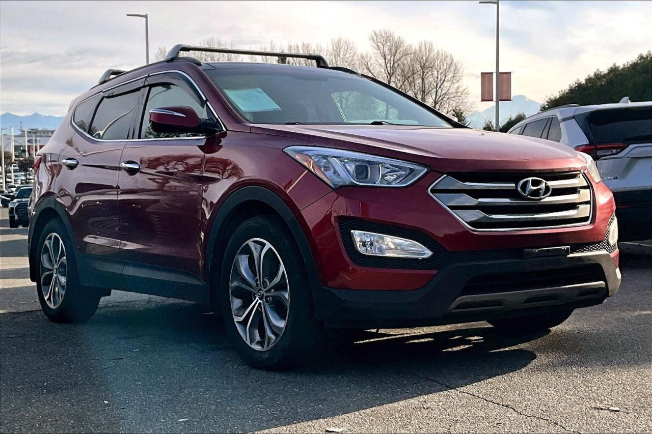 Powerful, stylish, and versatile, this 2014 Hyundai Santa Fe Sport 2.0T AWD Limited delivers confident turbocharged performance with all wheel drive control. The Limited trim includes leather seating, heated front seats, power sunroof, touchscreen with navigation and smartphone integration, premium audio, and advanced safety features. Comfortable, capable, and packed with technology, this Santa Fe Sport is ready for any adventure. Come see it today and take it for a test drive! Drive away with confidence from OpenRoad Toyota Abbotsford! Get our TruePrice upfront with no haggling and no hassle. Every OpenRoad Certified vehicle is fully inspected and backed by a Carfax history report. Visit us today at 30210 Automall Drive in Abbotsford or call now to book your test drive and get behind the wheel!  List Price subject to $595 Documentation Fee, $499 Lease/Finance Fee, and applicable taxes. VSA Dealer #40643