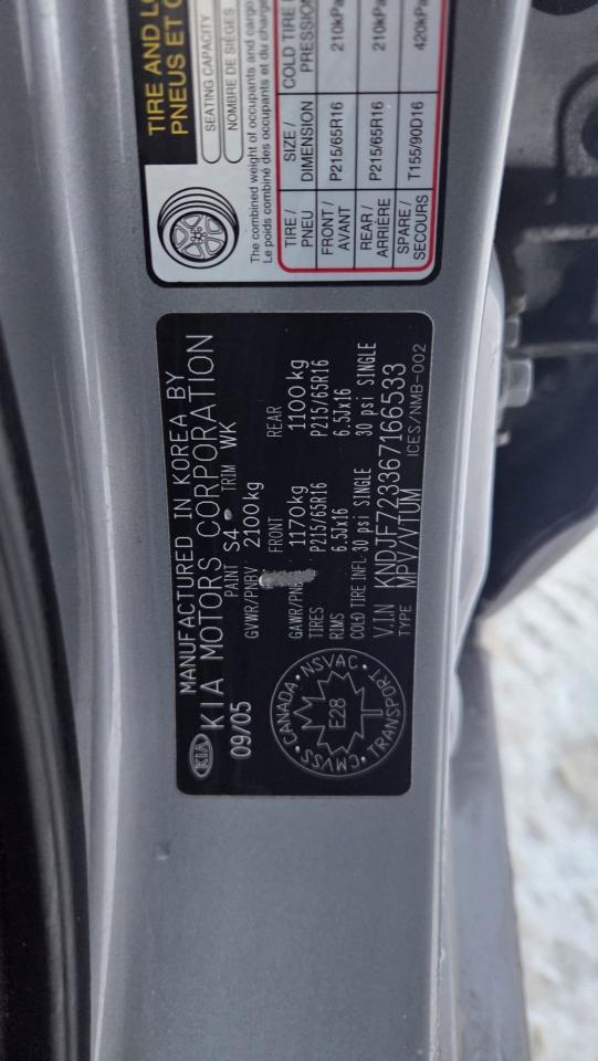 2006 Kia Sportage LX V6, ONLY 66KMS, WELL MAINTAINED, CERTIFIED Photo