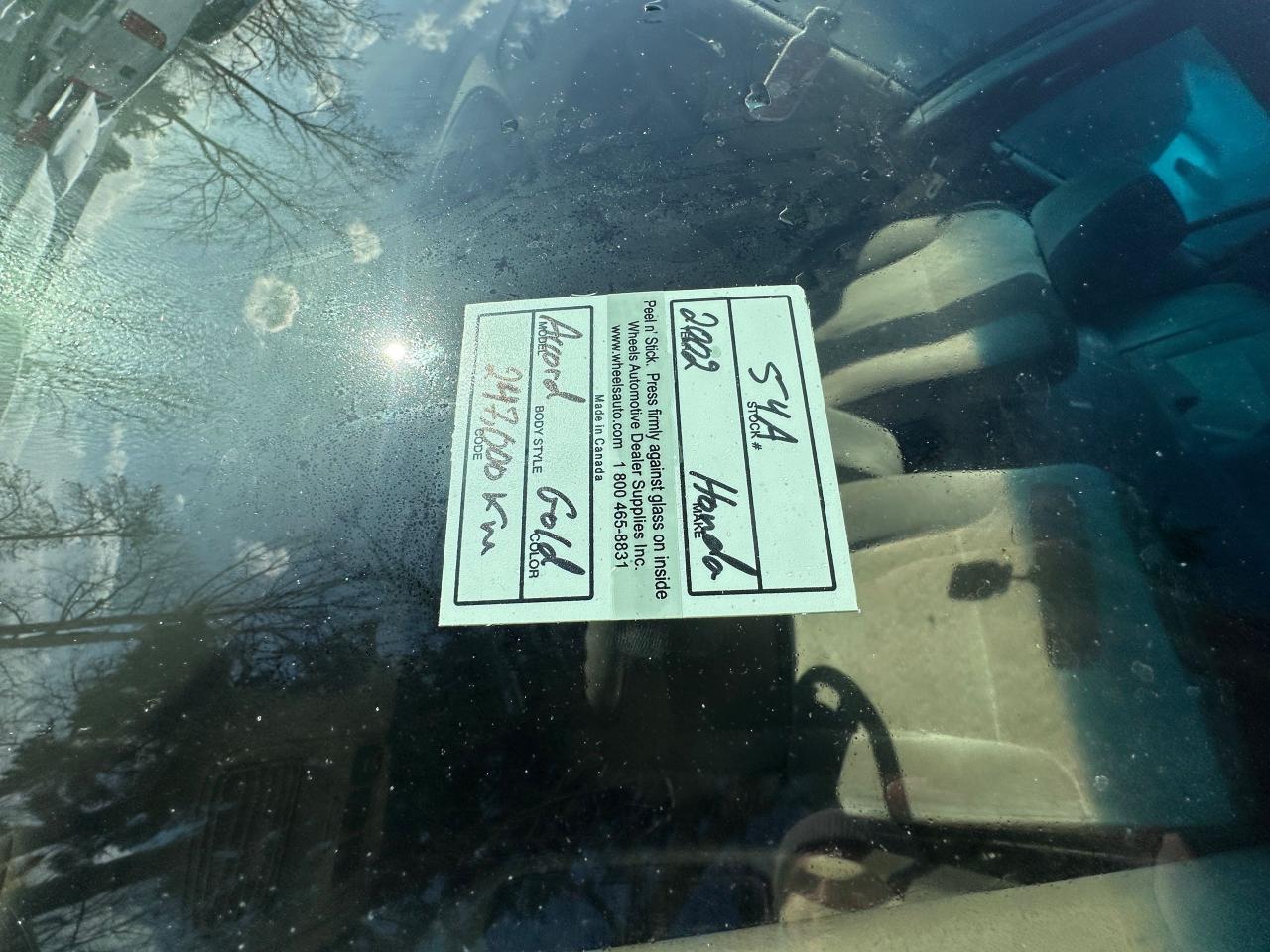 2002 Honda Accord SE, RUNS GREAT, REAR END DAMAGE, AS IS Photo