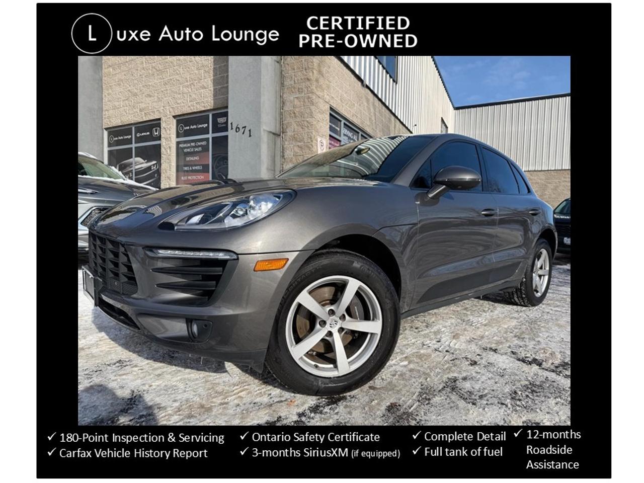 2018 Porsche Macan AWD, PANO ROOF, LEATHER, BOSE AUDIO, BACK-UP CAM!!